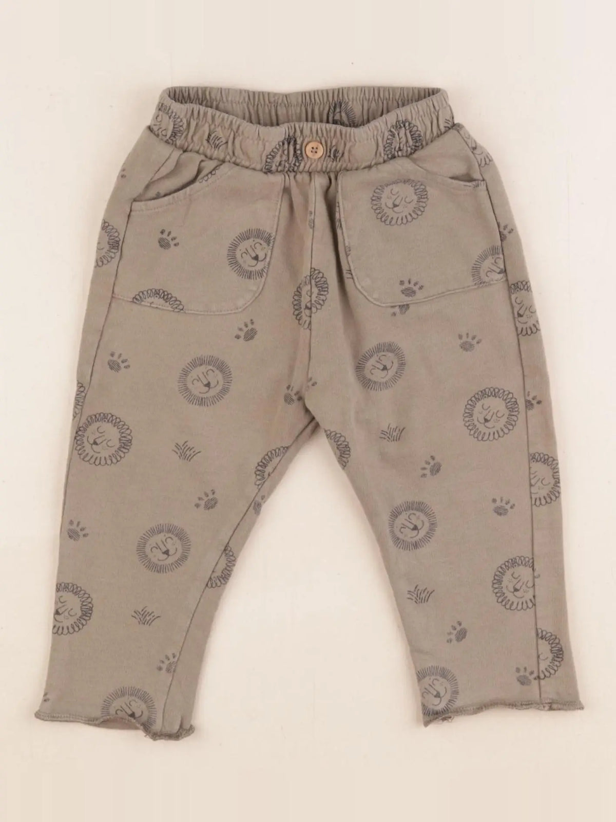 Vertbaudet - pantalon vert - 6 mois