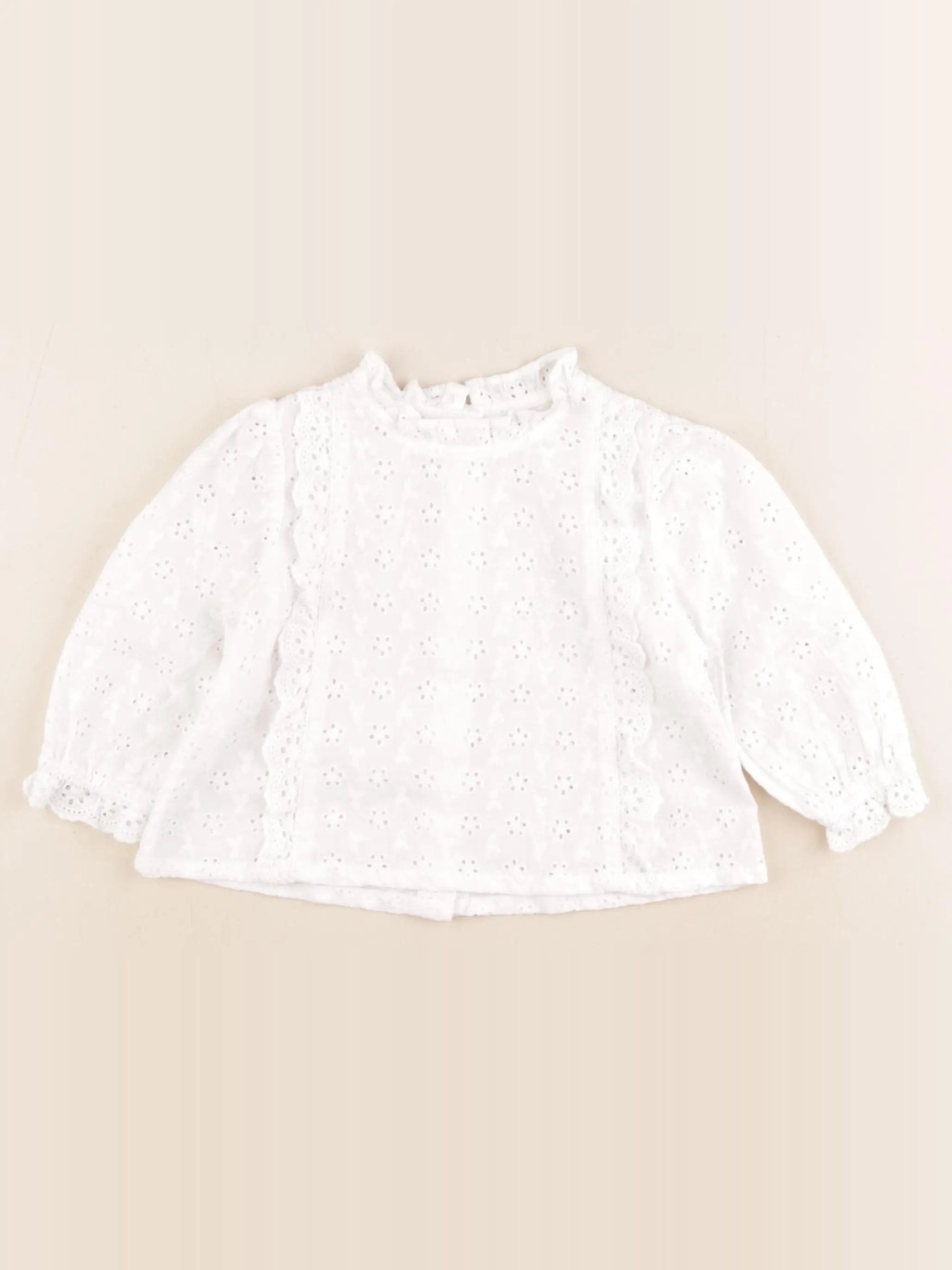 Vertbaudet - tee-shirt blanc - 12 mois