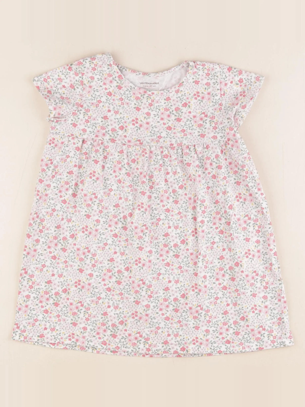 Vertbaudet - robe multicolore - 3 ans
