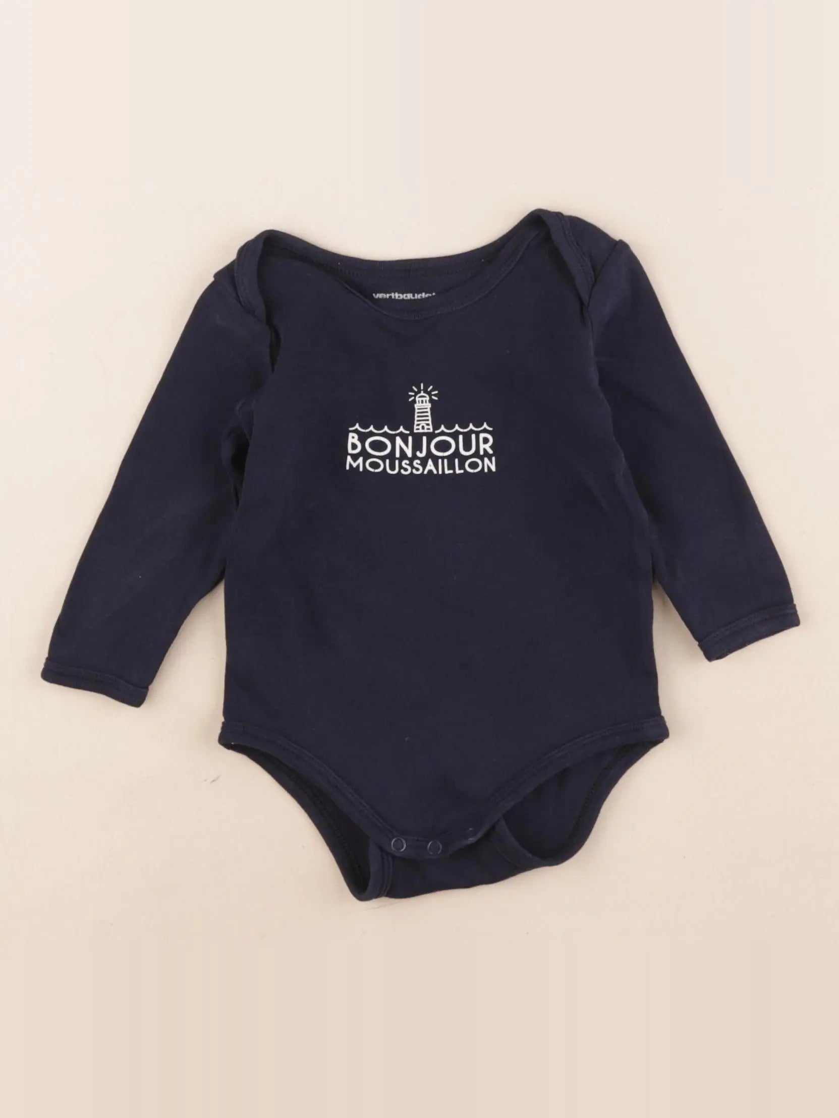 Vertbaudet - body bleu - 9 mois
