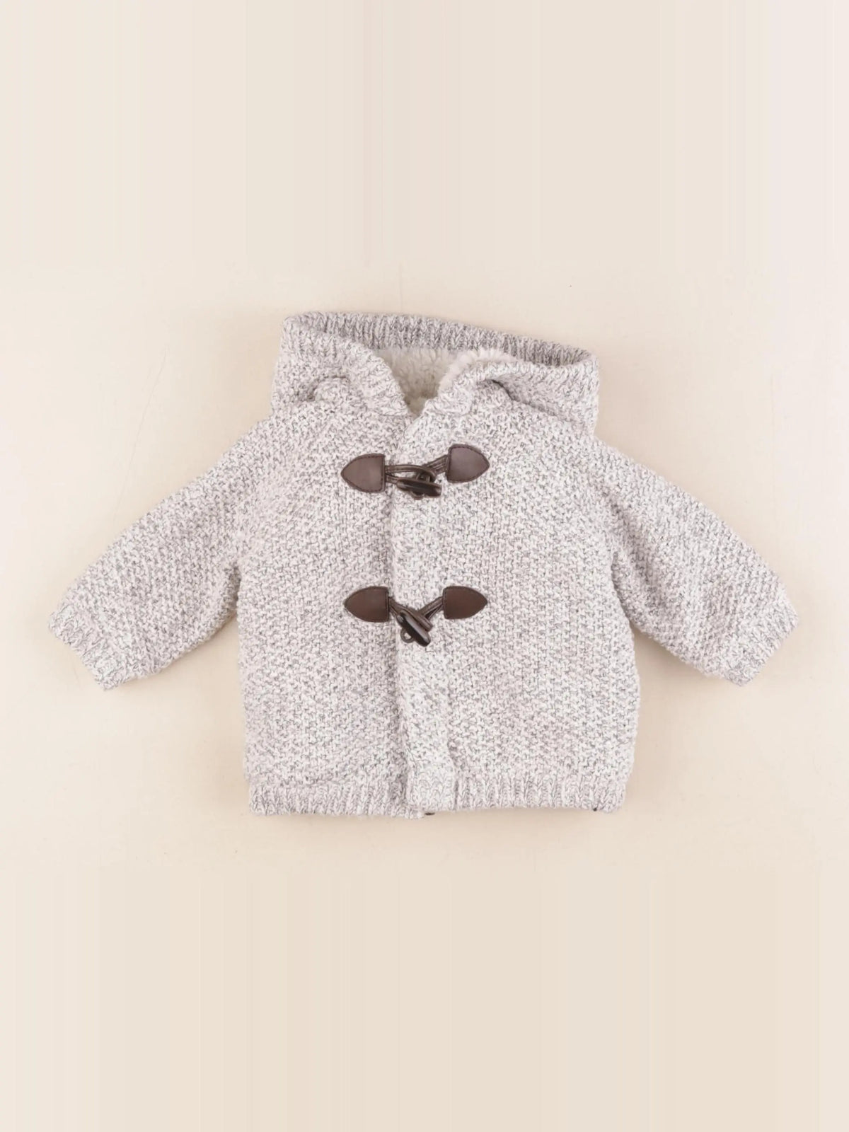 Vertbaudet - gilet gris - 9 mois