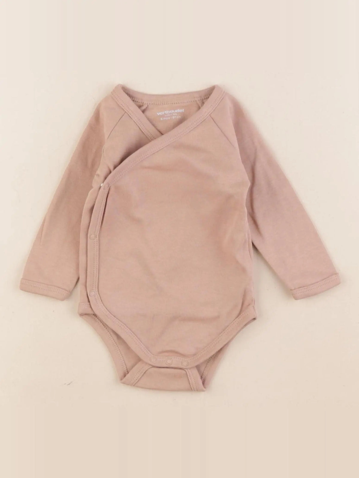 Vertbaudet - body marron - 6 mois