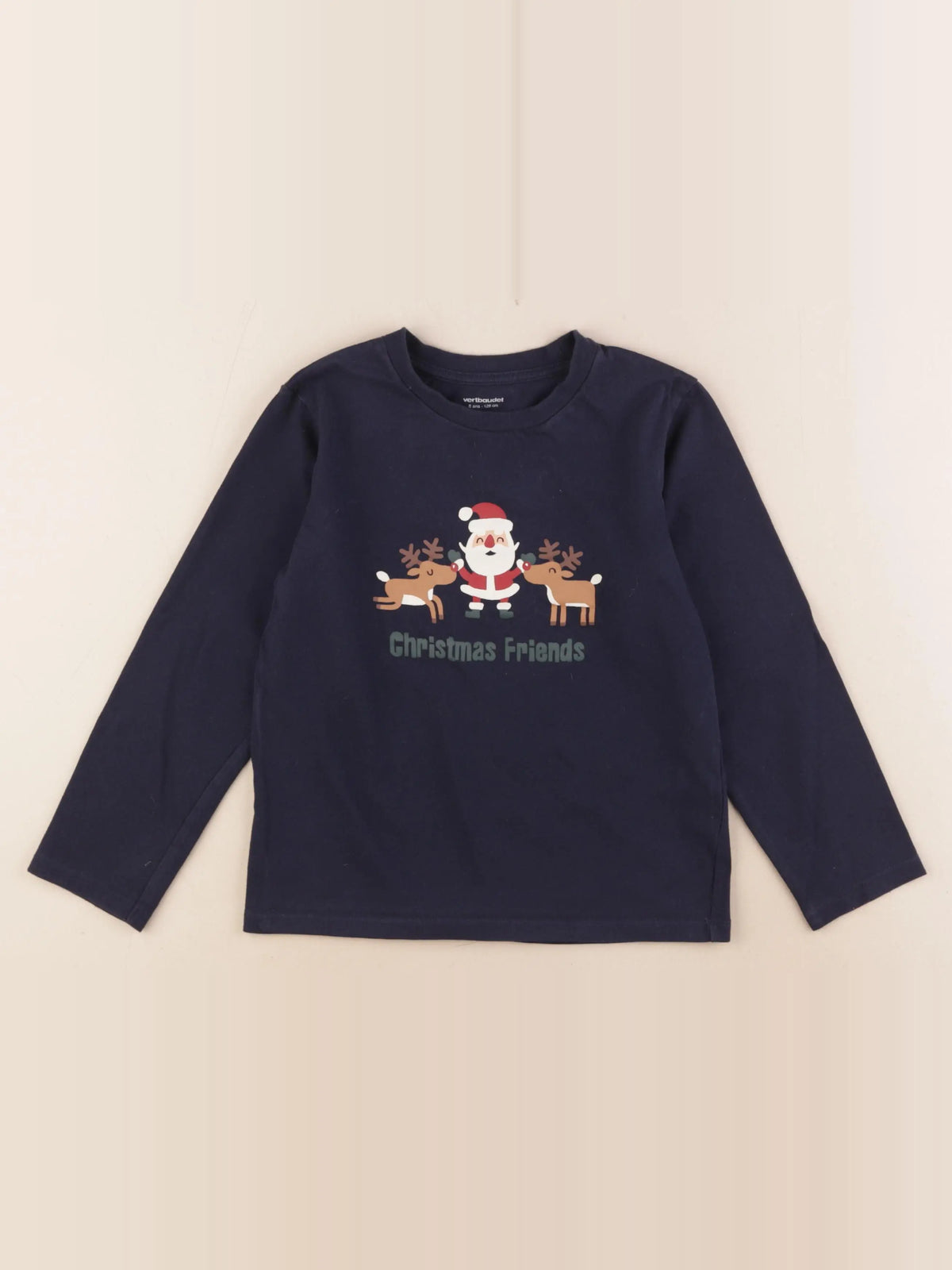 Vertbaudet - tee-shirt bleu - 8 ans