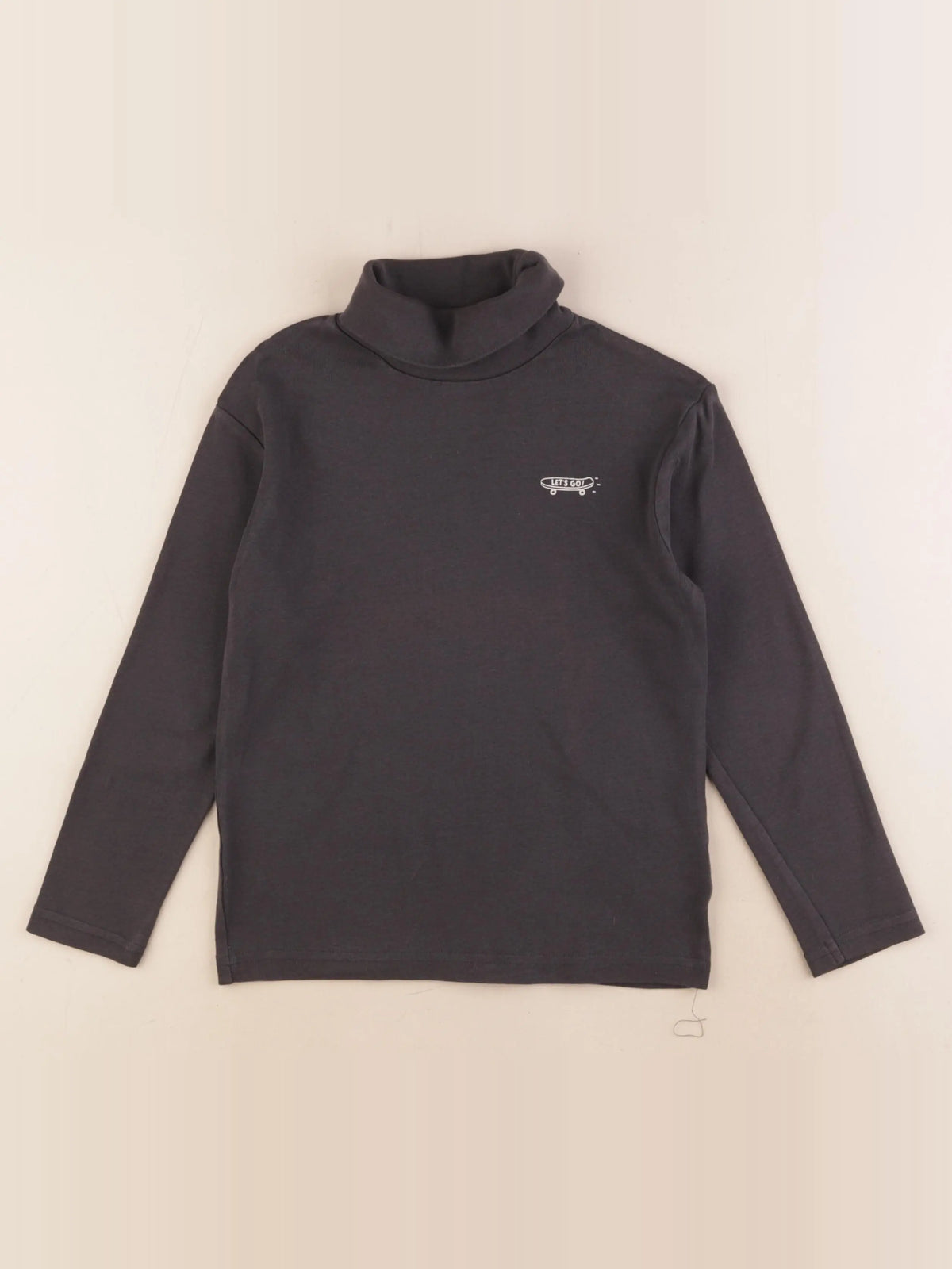 Vertbaudet - sous-pull gris - 8 ans