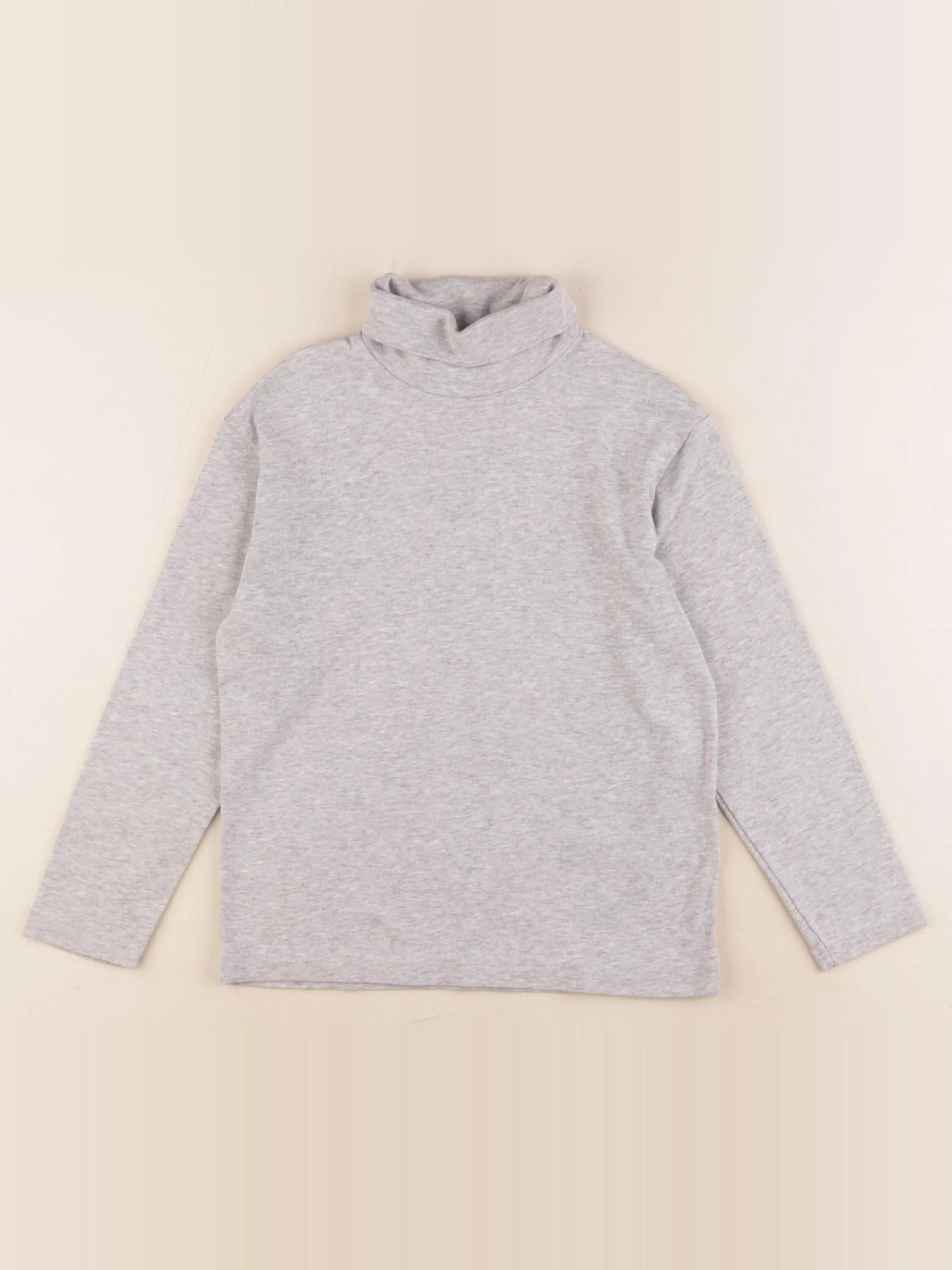 Vertbaudet - sous-pull gris - 8 ans