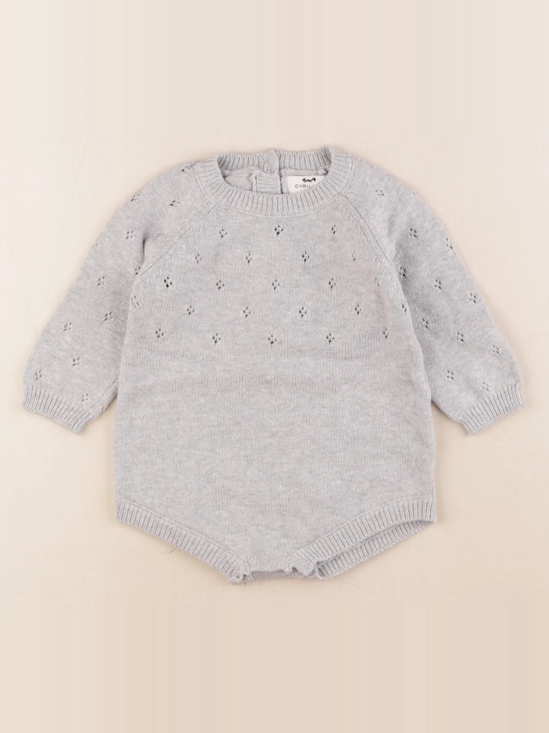 Cyrillus - combinaison gris - 12 mois