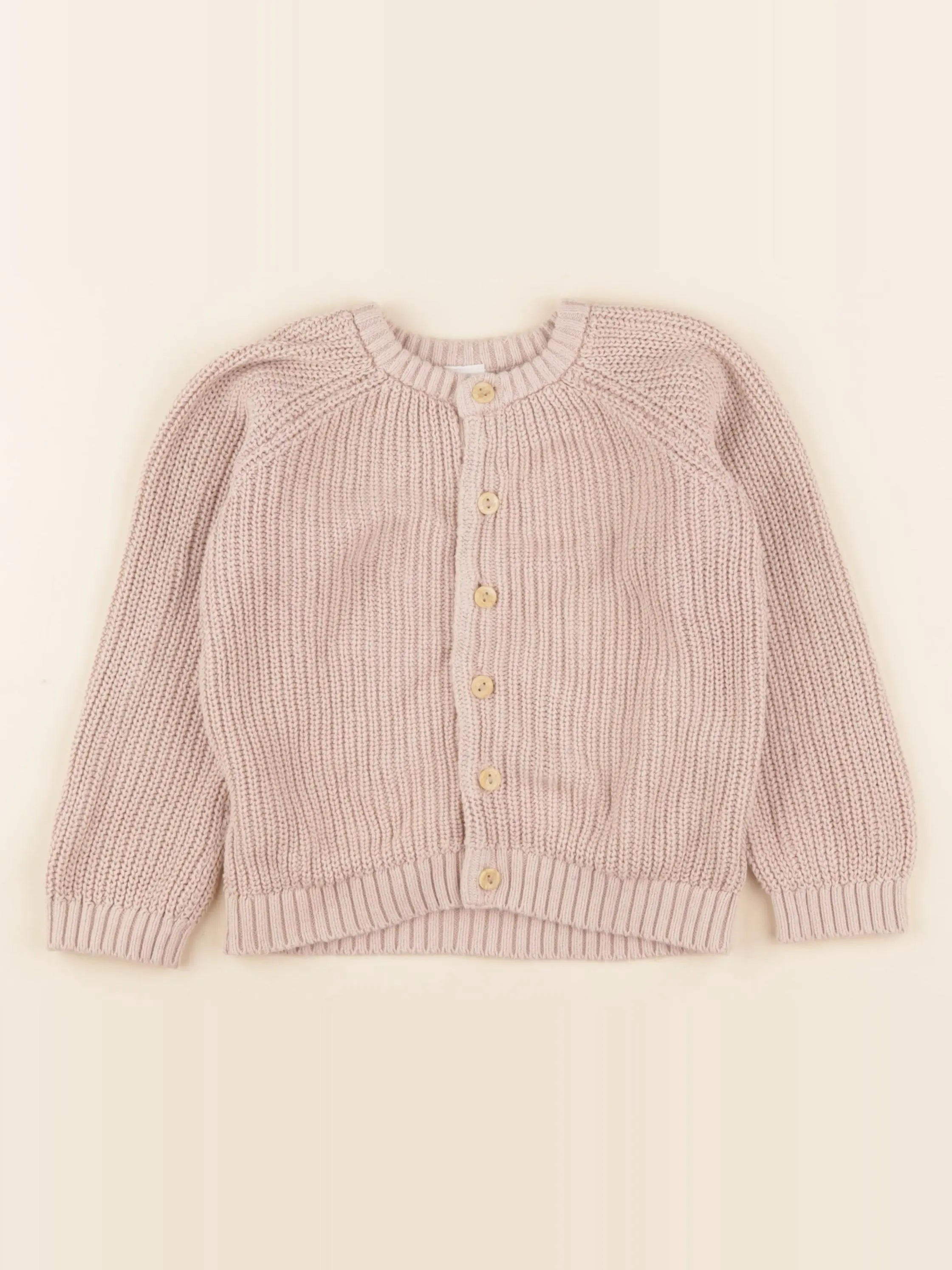 H&M - gilet beige - 18/24 mois