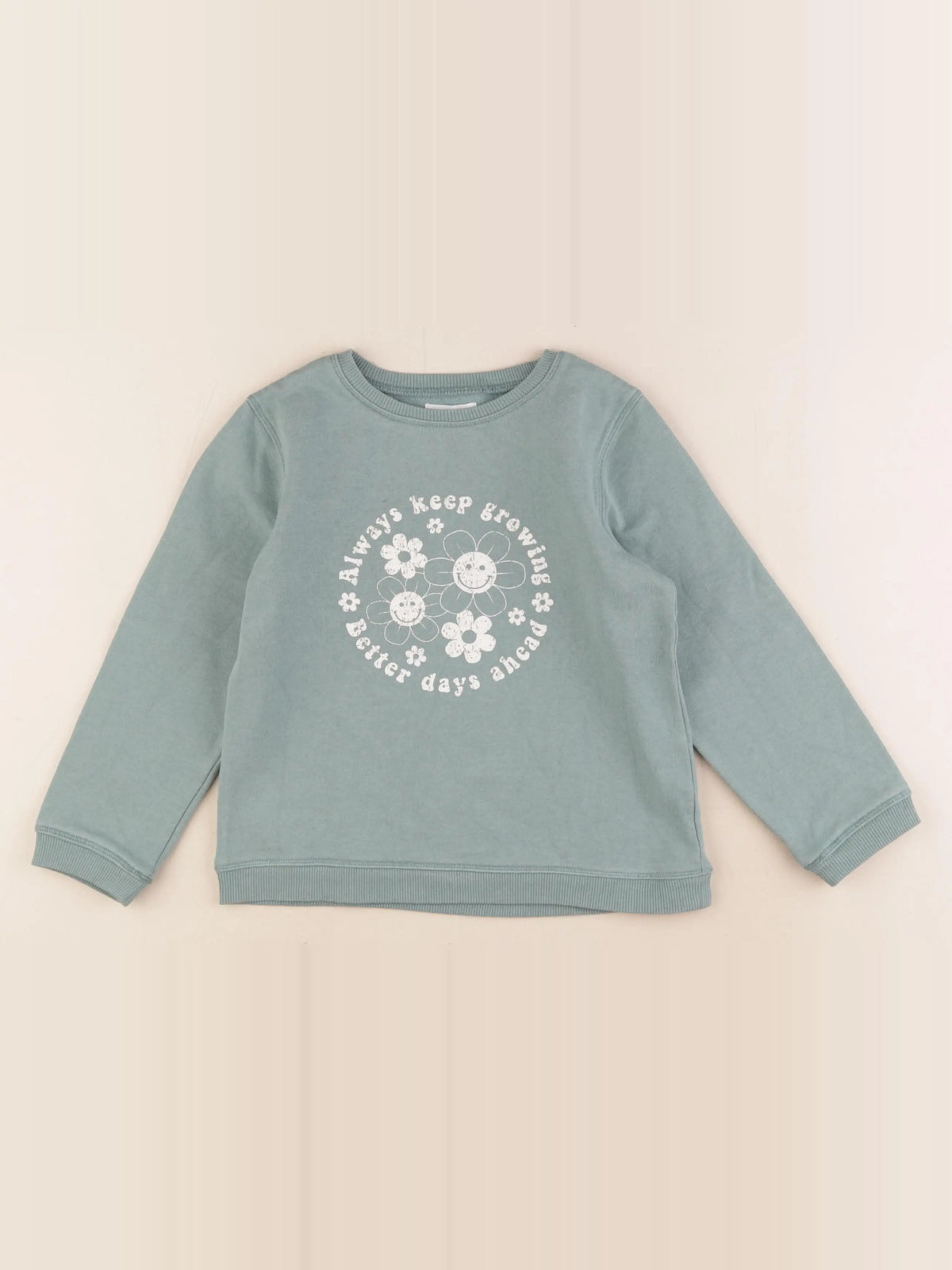 Vertbaudet - sweat bleu - 6 ans