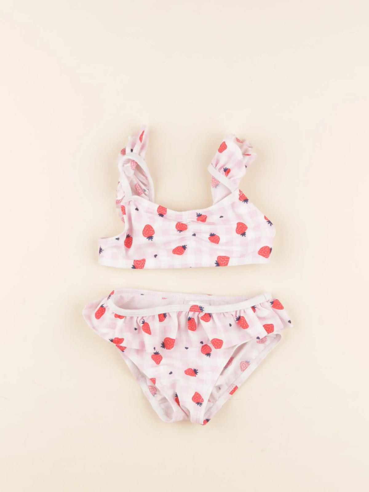 Vertbaudet - maillot de bain rose - 2 ans