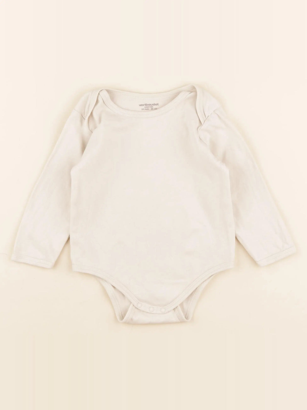 Vertbaudet - body beige - 24 mois