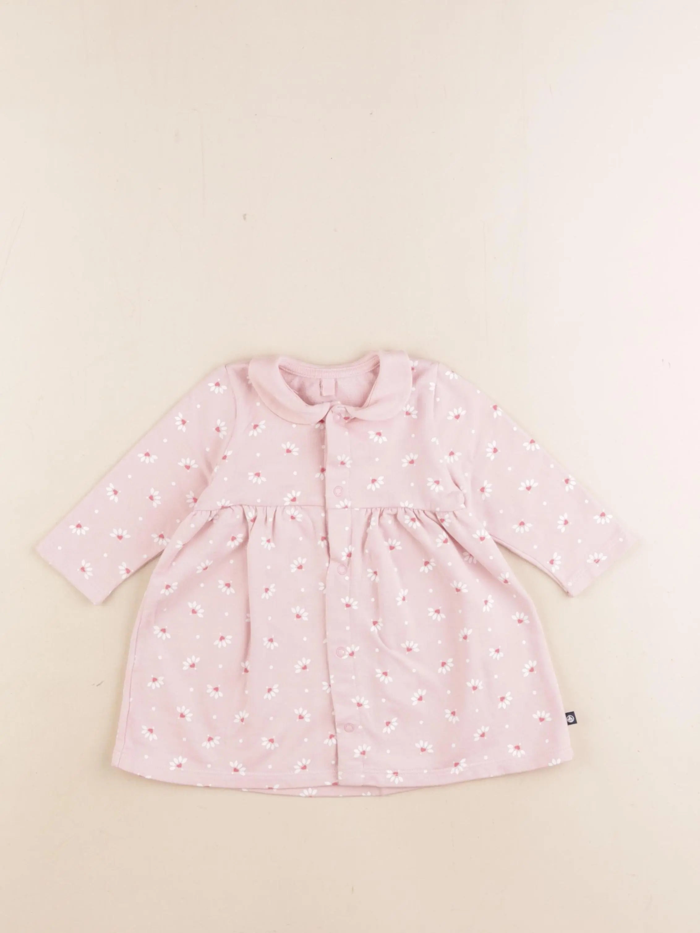 Petit Bateau - robe rose - 6 mois