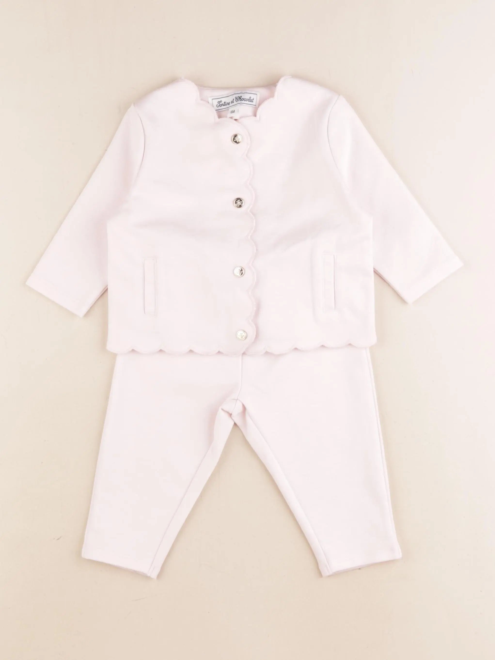 Tartine & Chocolat - ensemble rose - 6 mois