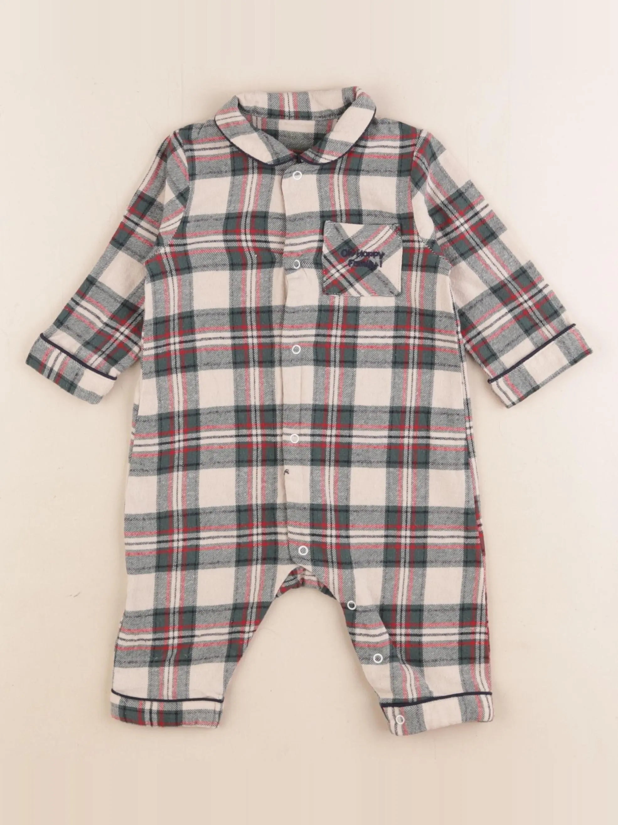 Vertbaudet - pyjama coton multicolore - 3/6 mois
