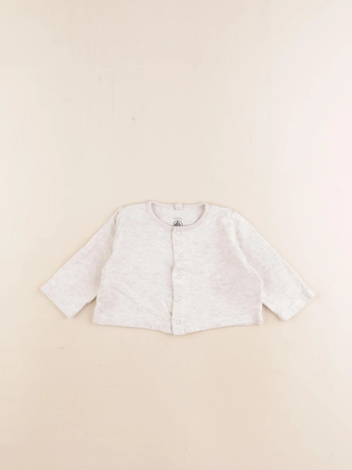 Petit Bateau - tee-shirt beige - 6 mois