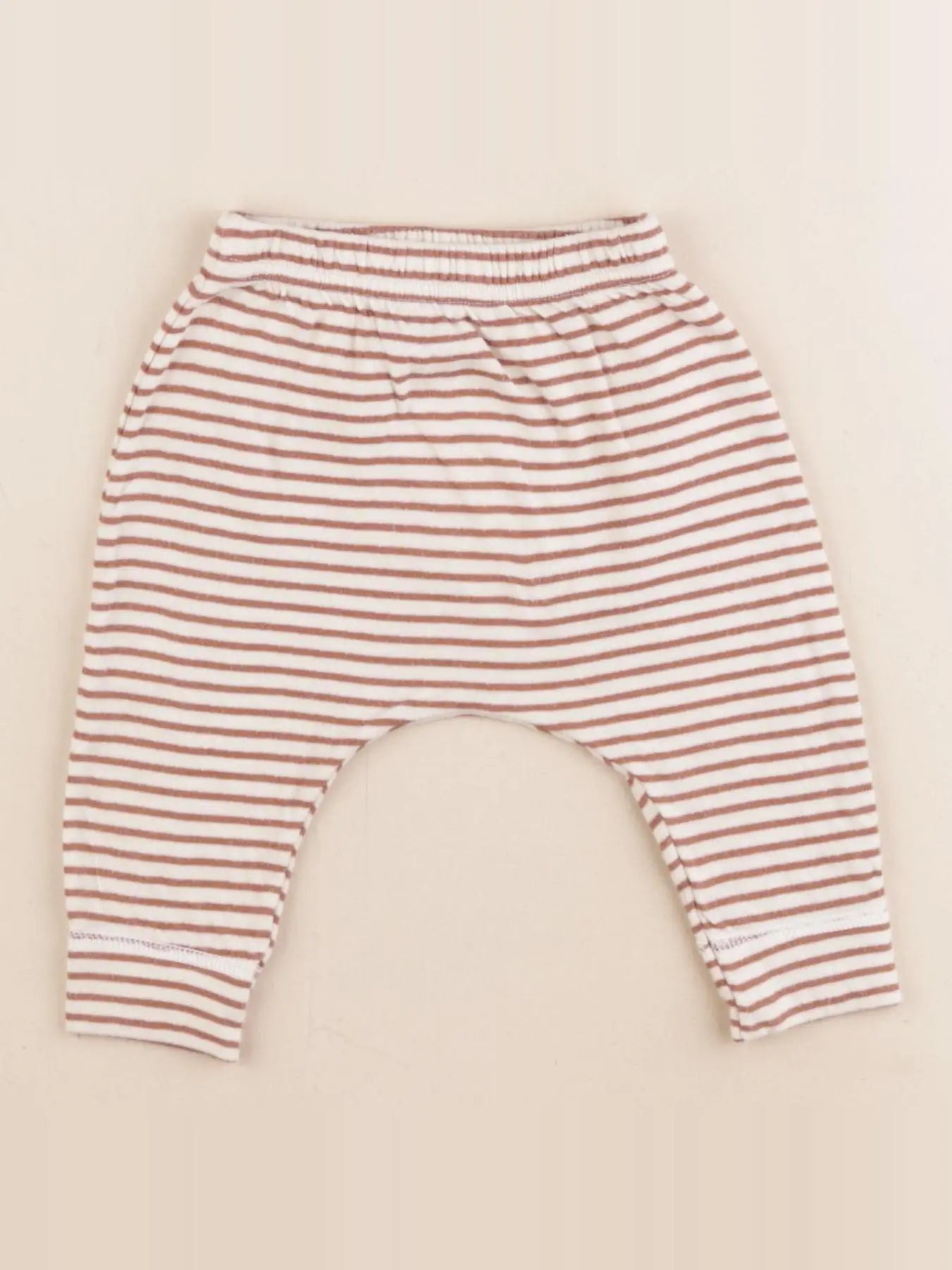 Petit Bateau - sarouel beige, marron - 6 mois