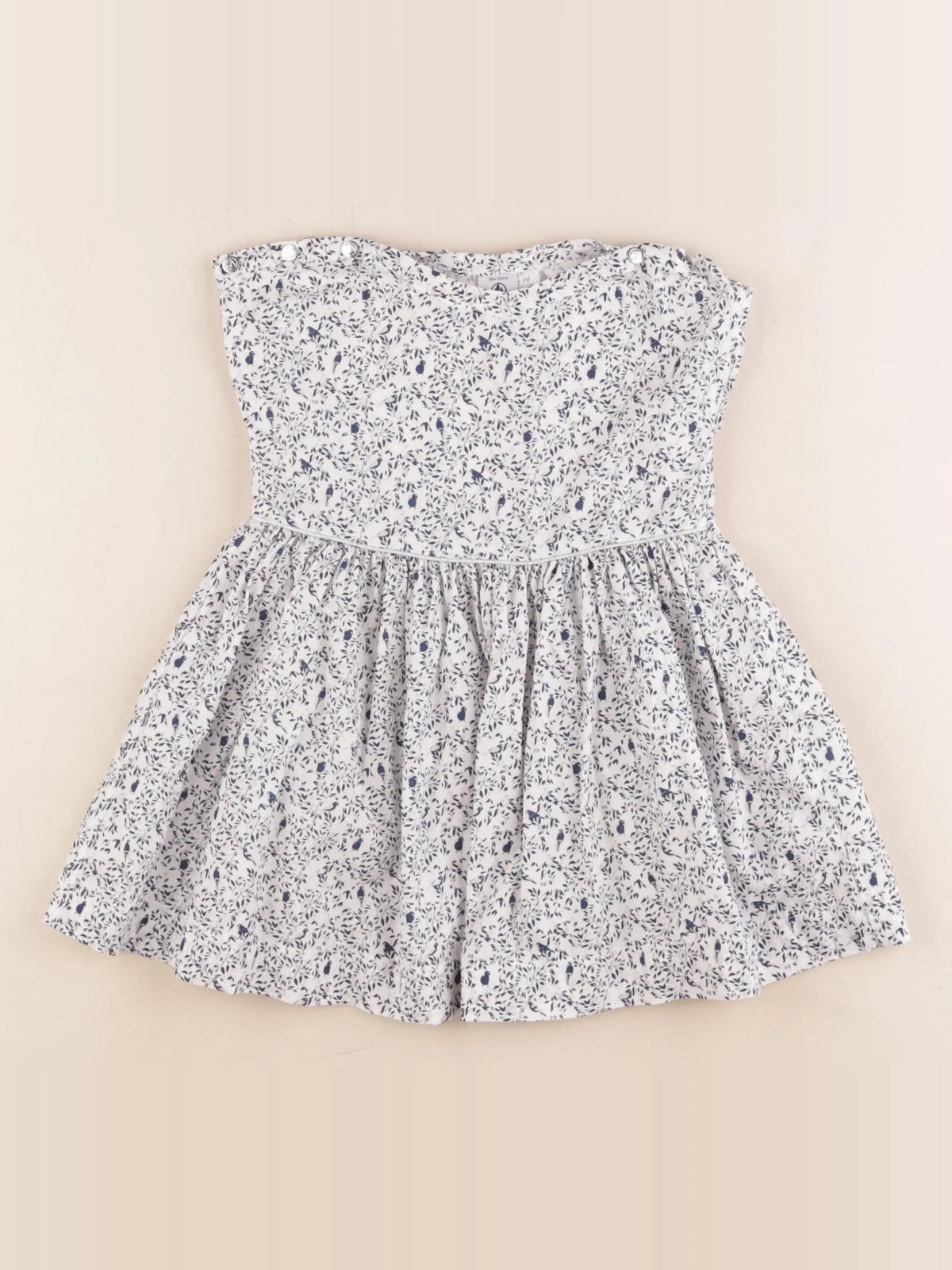 Petit Bateau - robe bleu - 18 mois