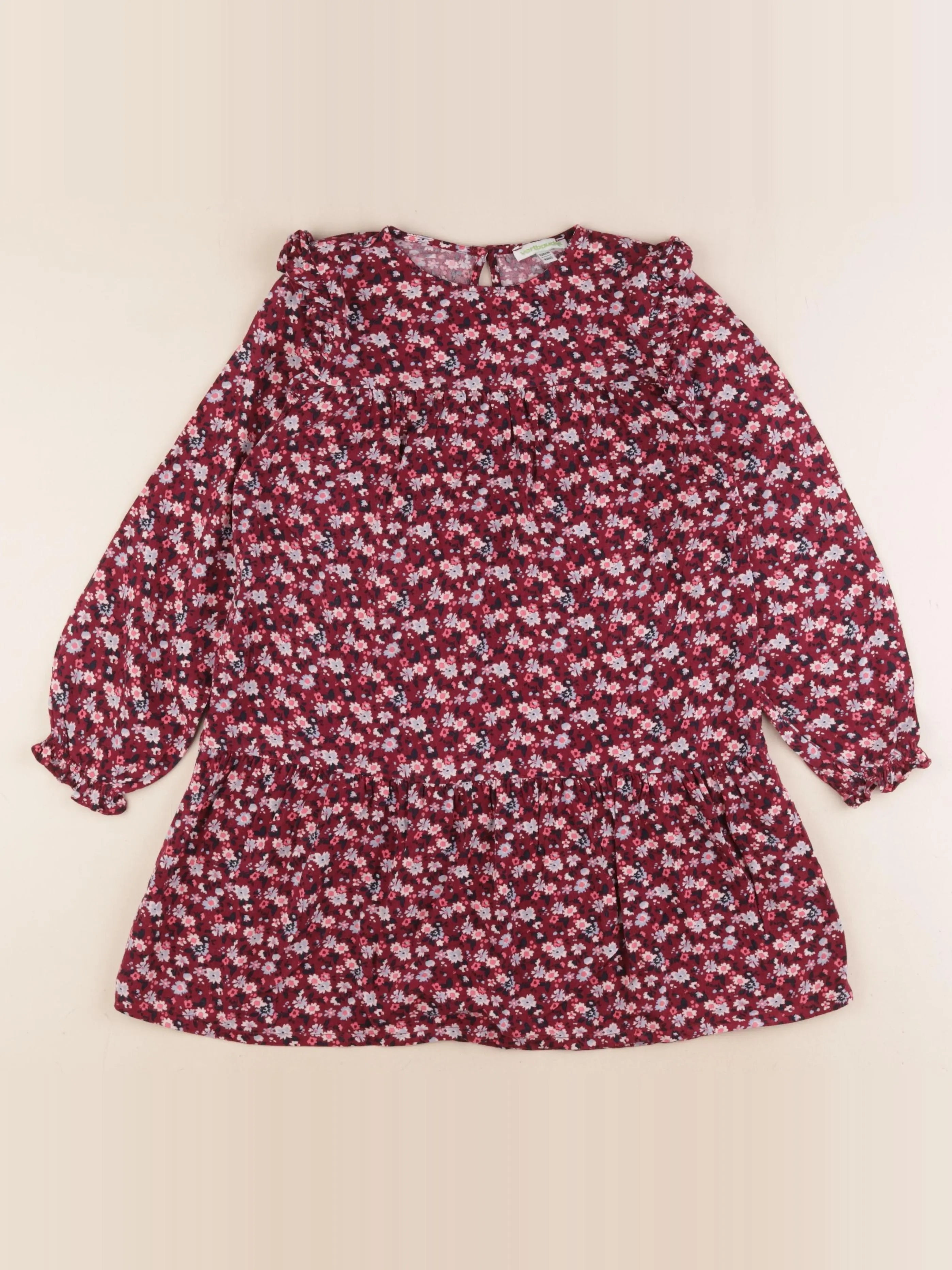 Vertbaudet - robe rouge - 8 ans