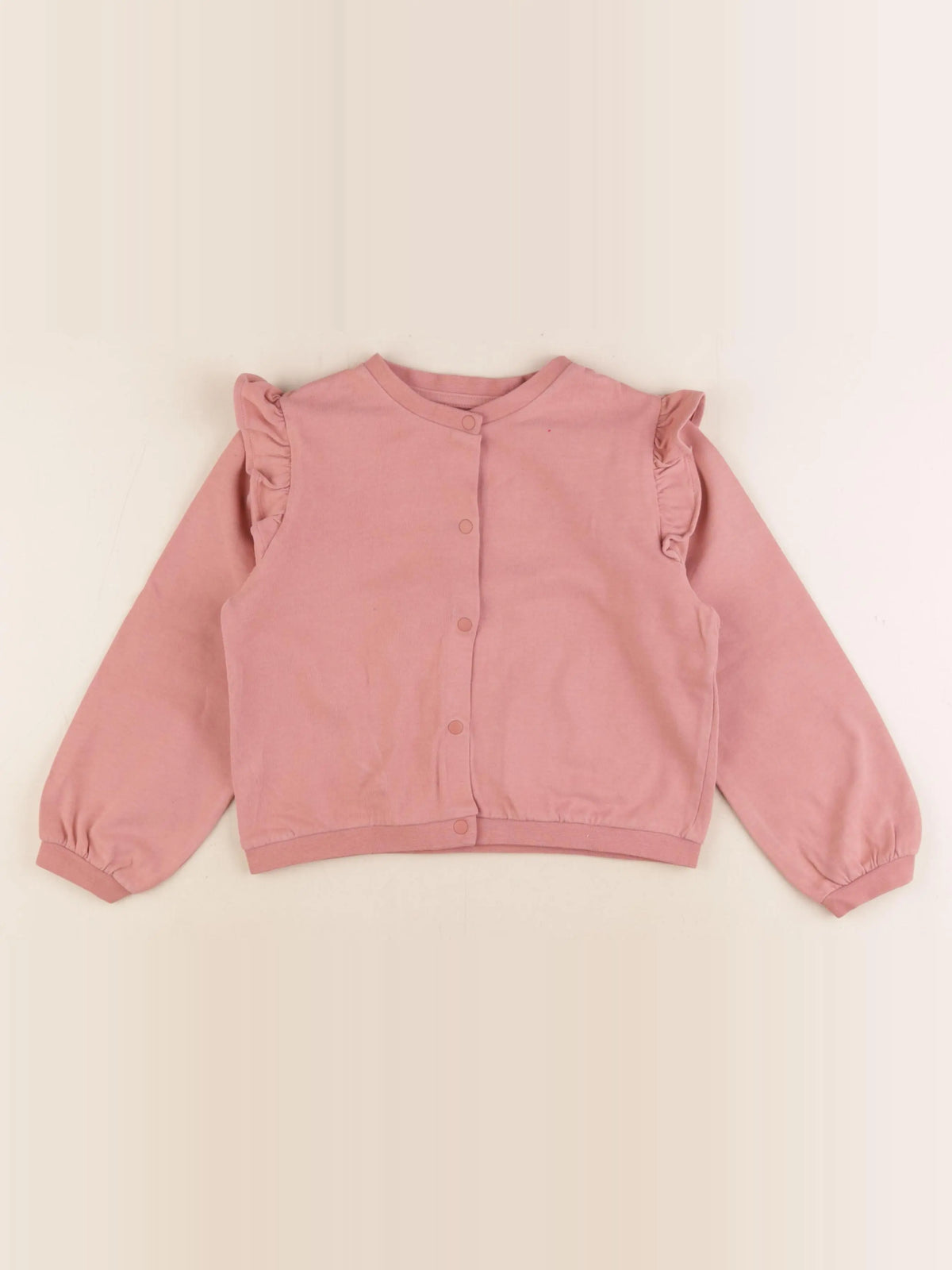 Vertbaudet - sweat rose - 6 ans