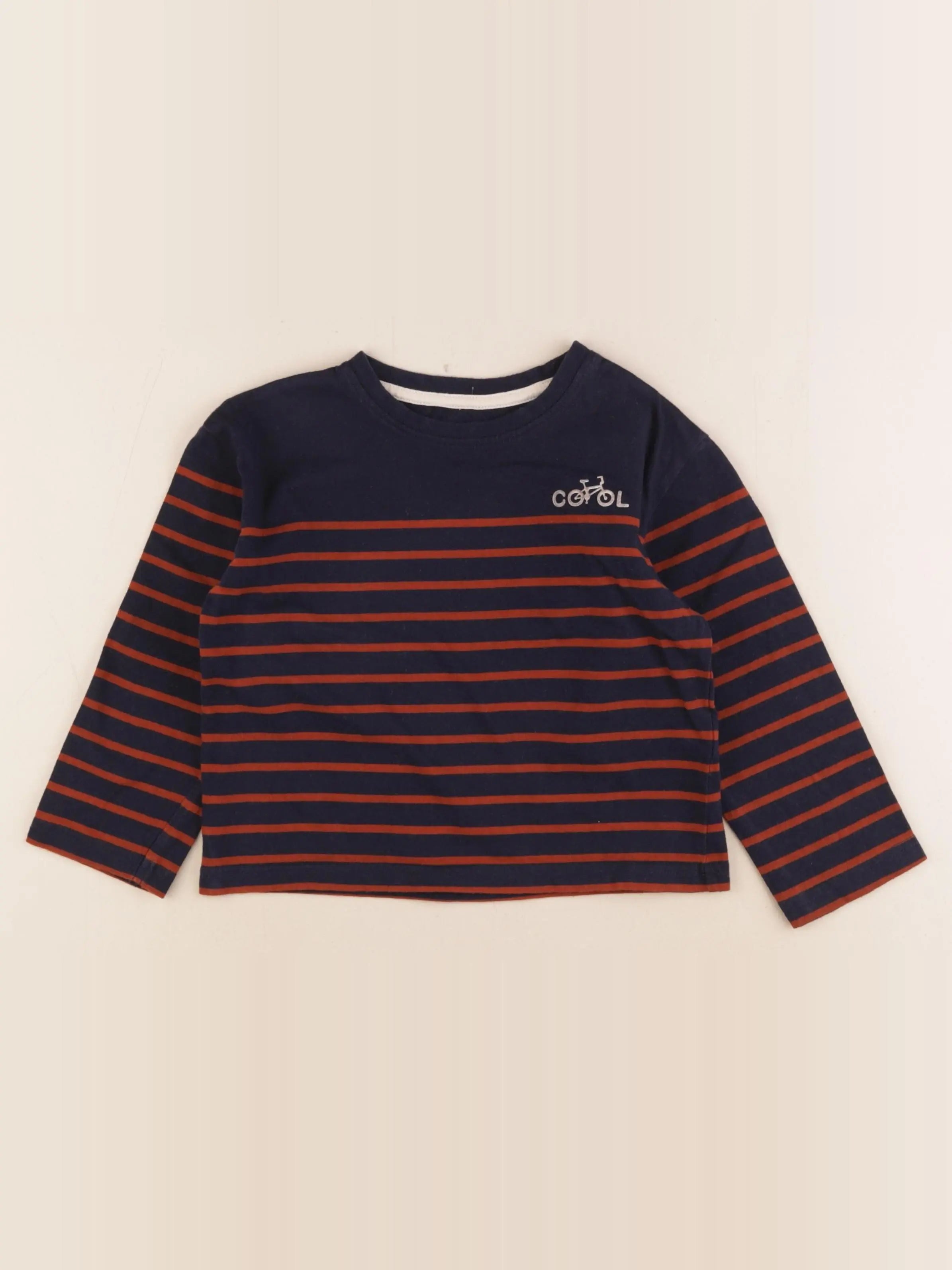 Vertbaudet - tee-shirt bleu - 4 ans