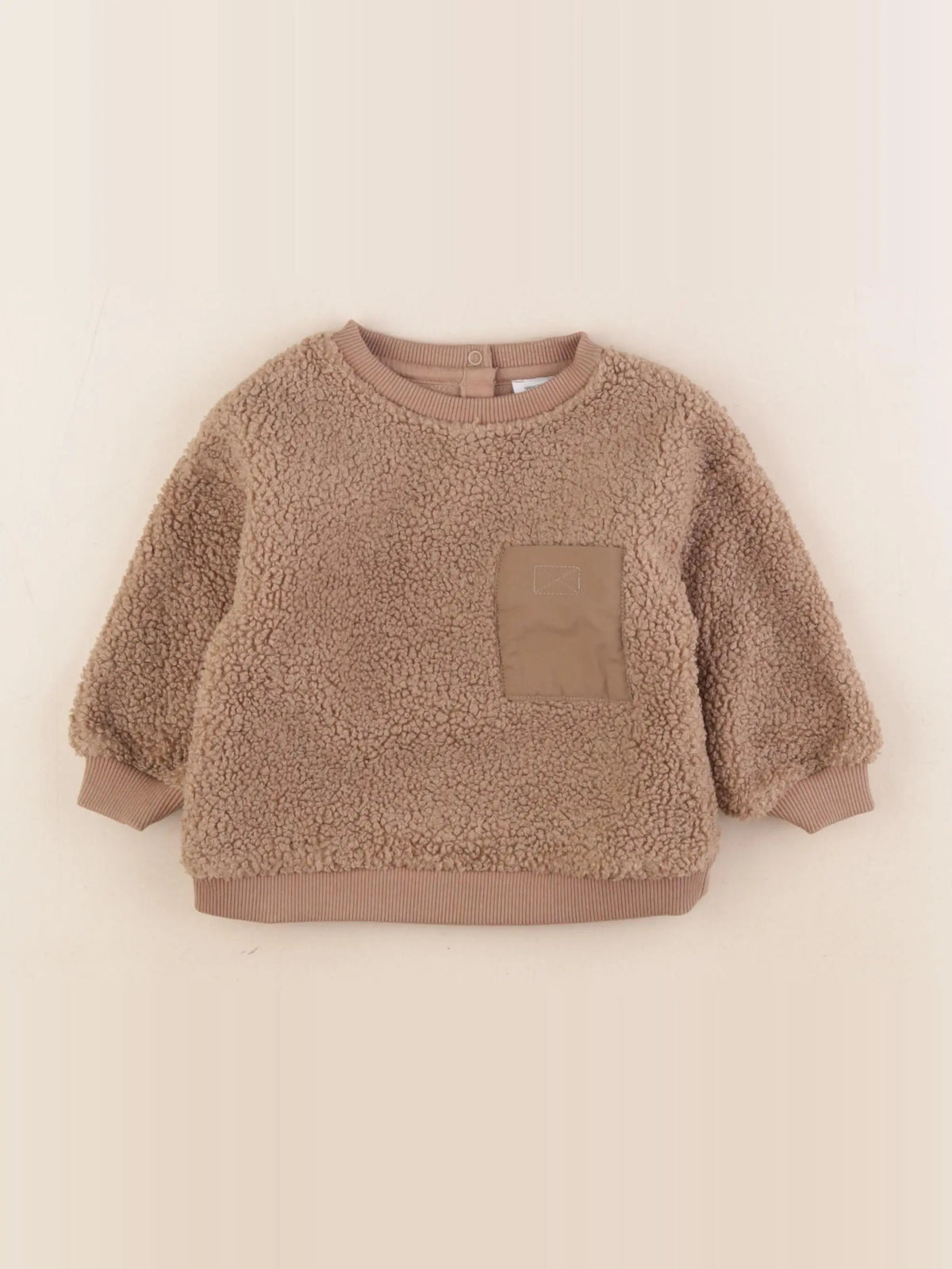 Vertbaudet - sweat marron - 12 mois