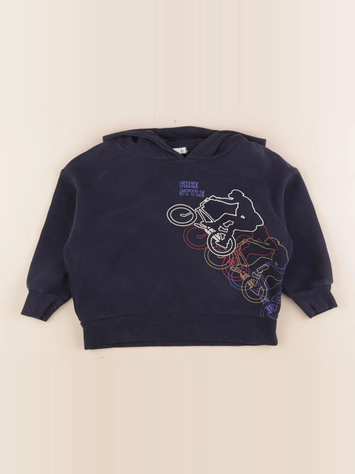 Vertbaudet - sweat bleu - 3 ans