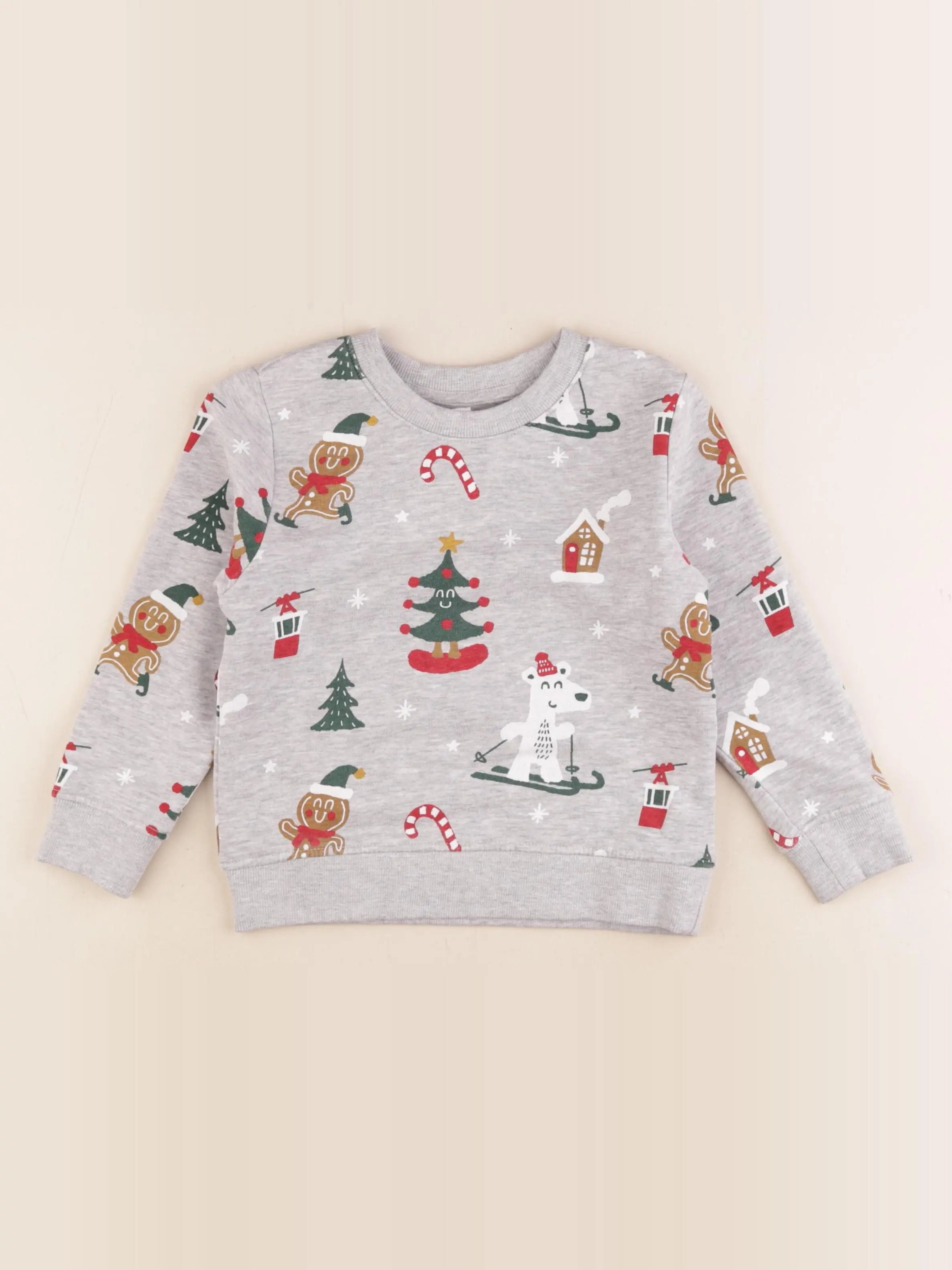 Vertbaudet - sweat gris - 4 ans