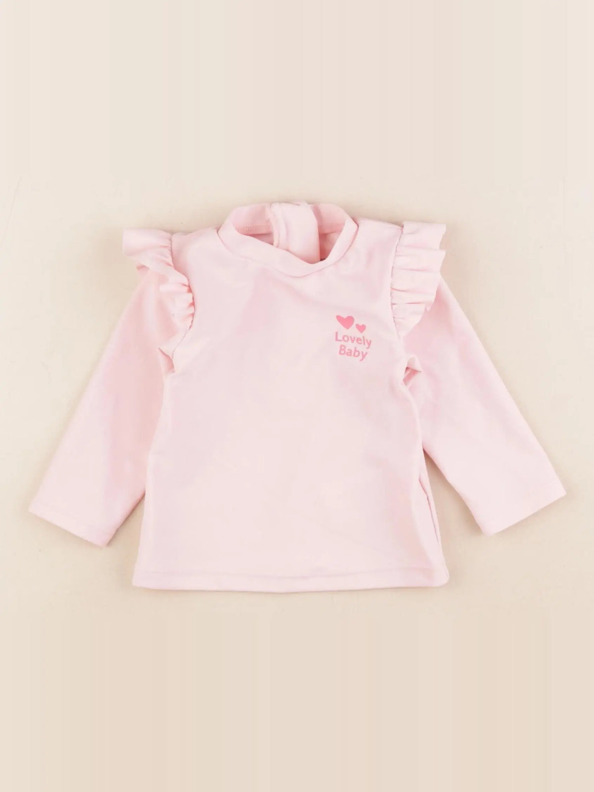 Vertbaudet - tee-shirt de bain rose - 6 mois