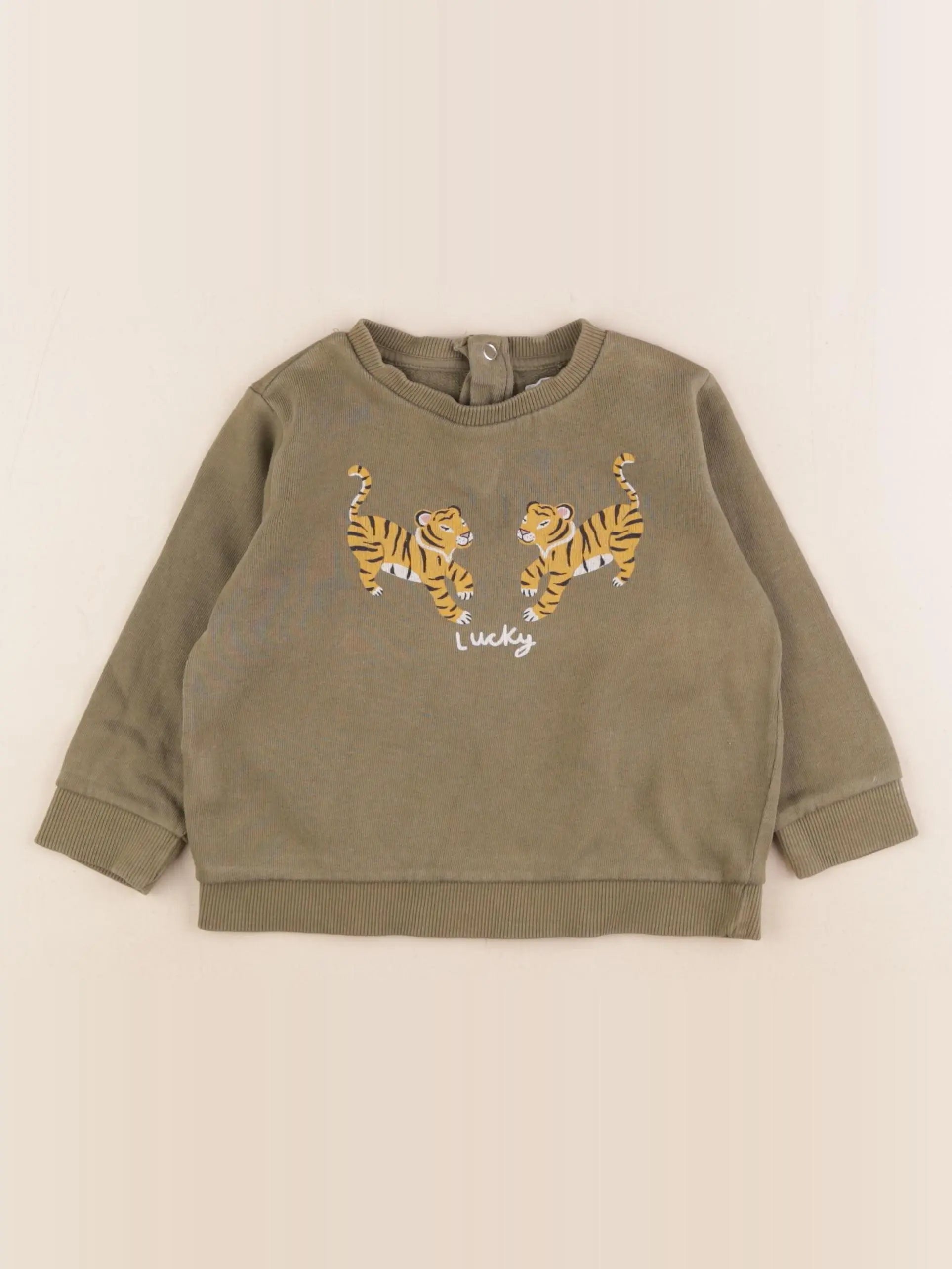 Mango - sweat vert - 12/18 mois