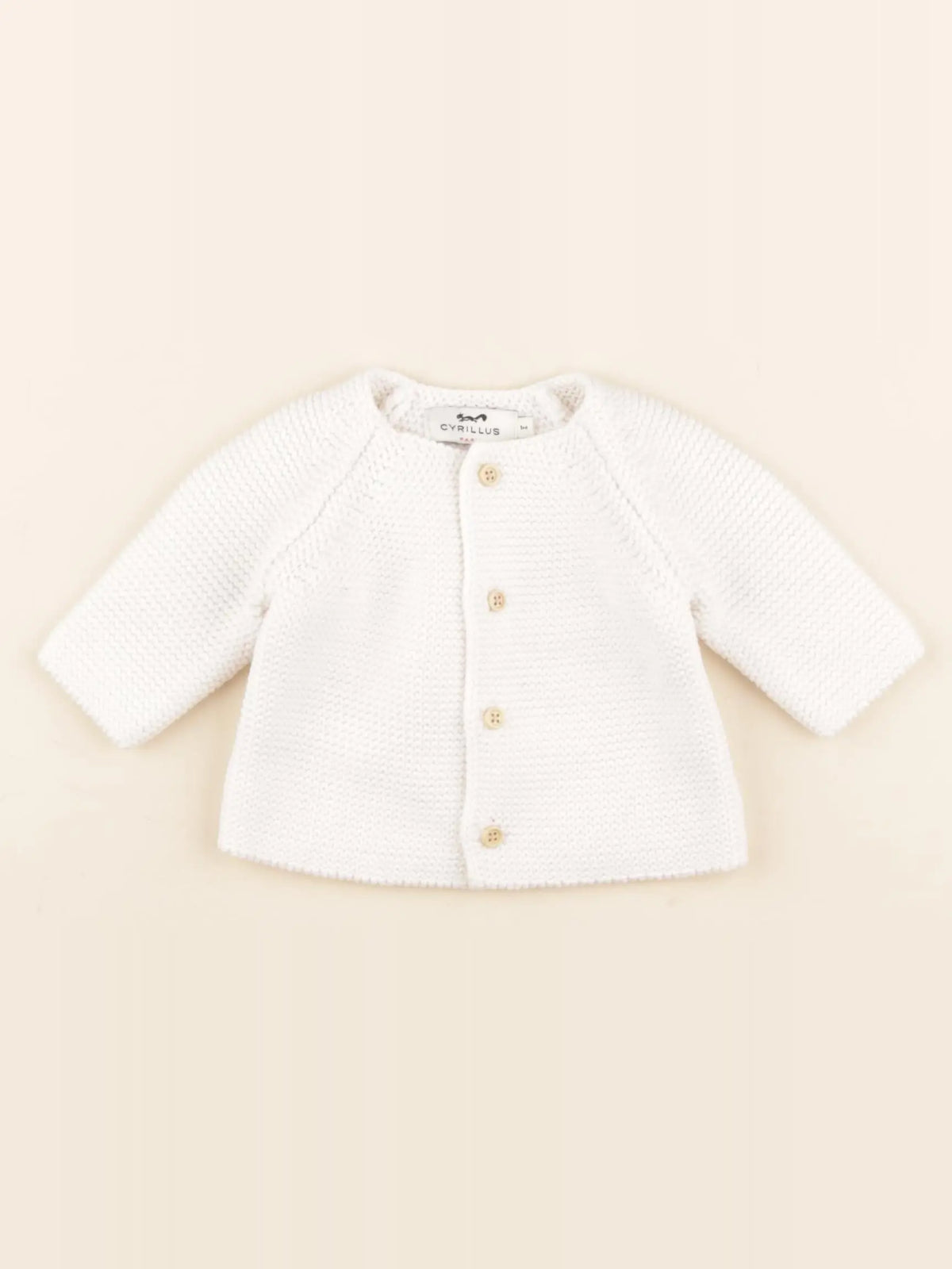 Cyrillus - gilet blanc - 1 mois