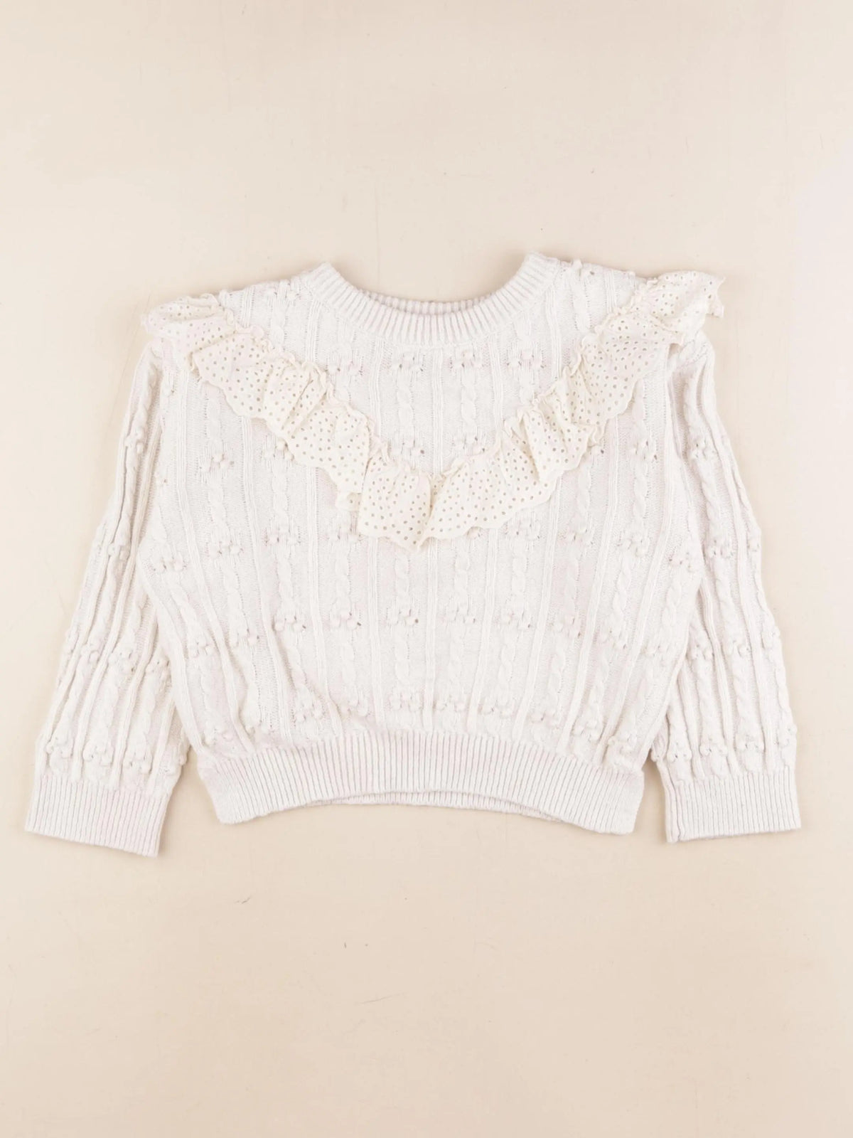 Zara - pull blanc - 4/5 ans