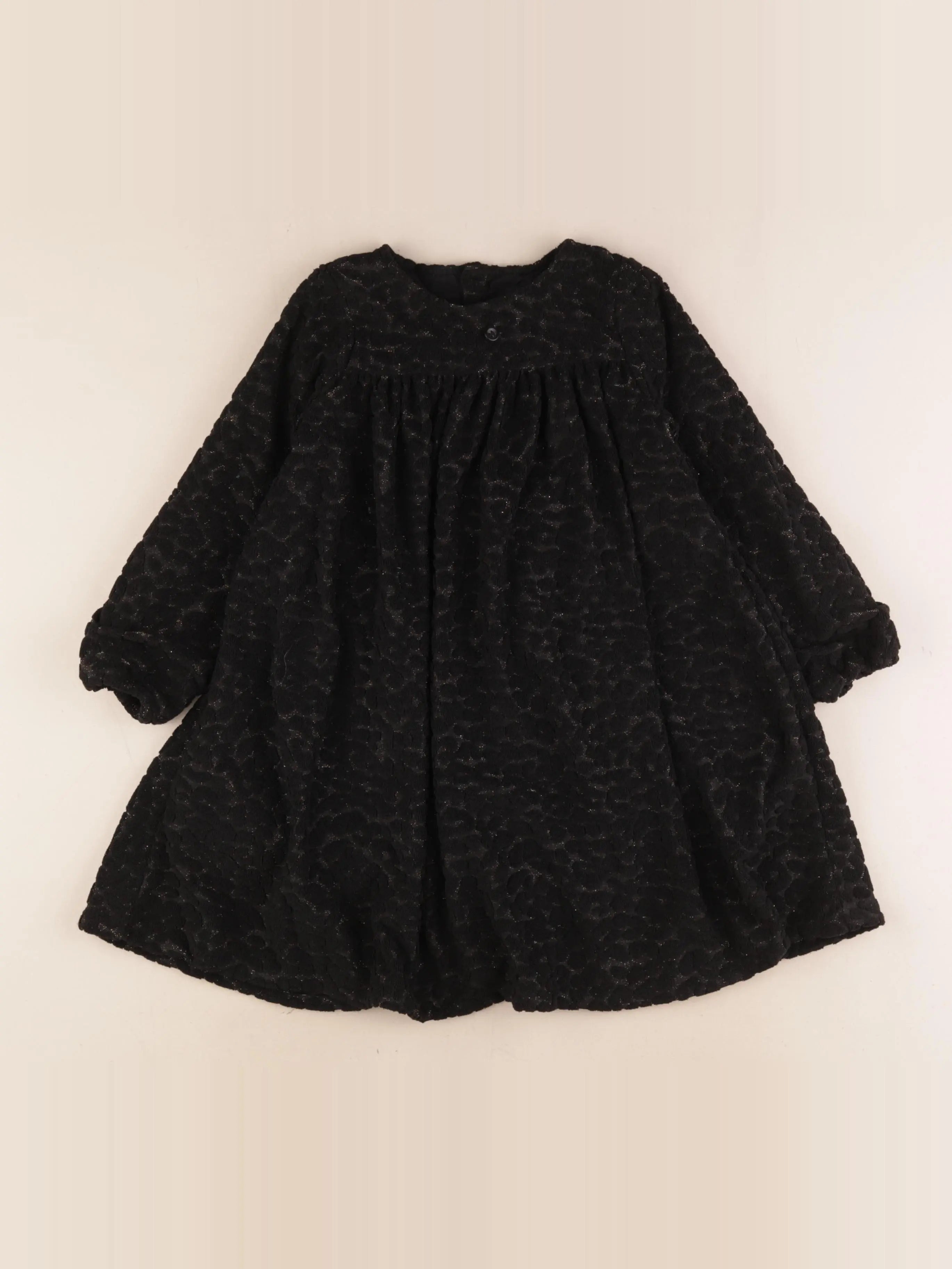 Maison Marelle - robe noir, or - 36 mois
