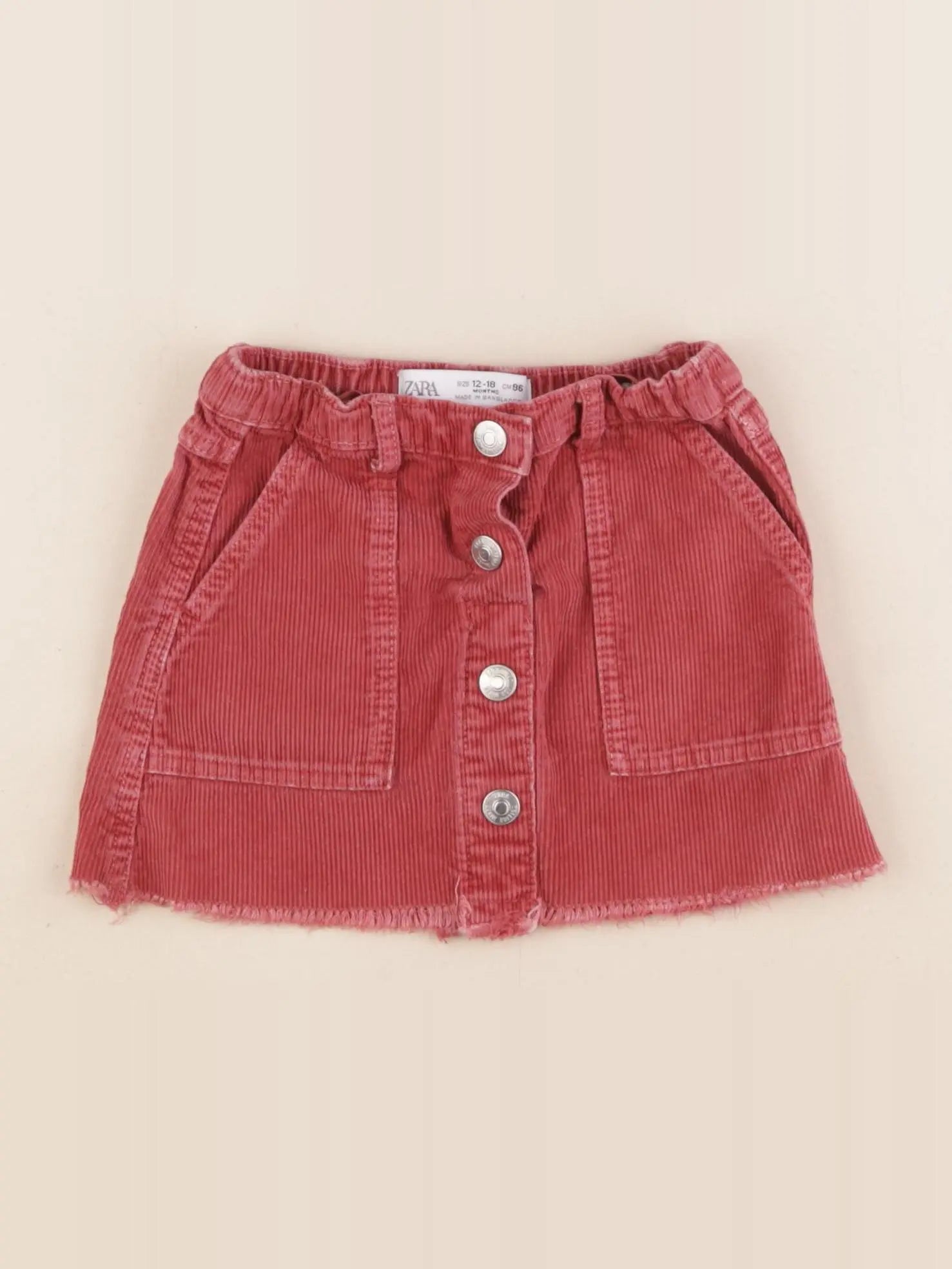 Zara - jupe rose - 12/18 mois
