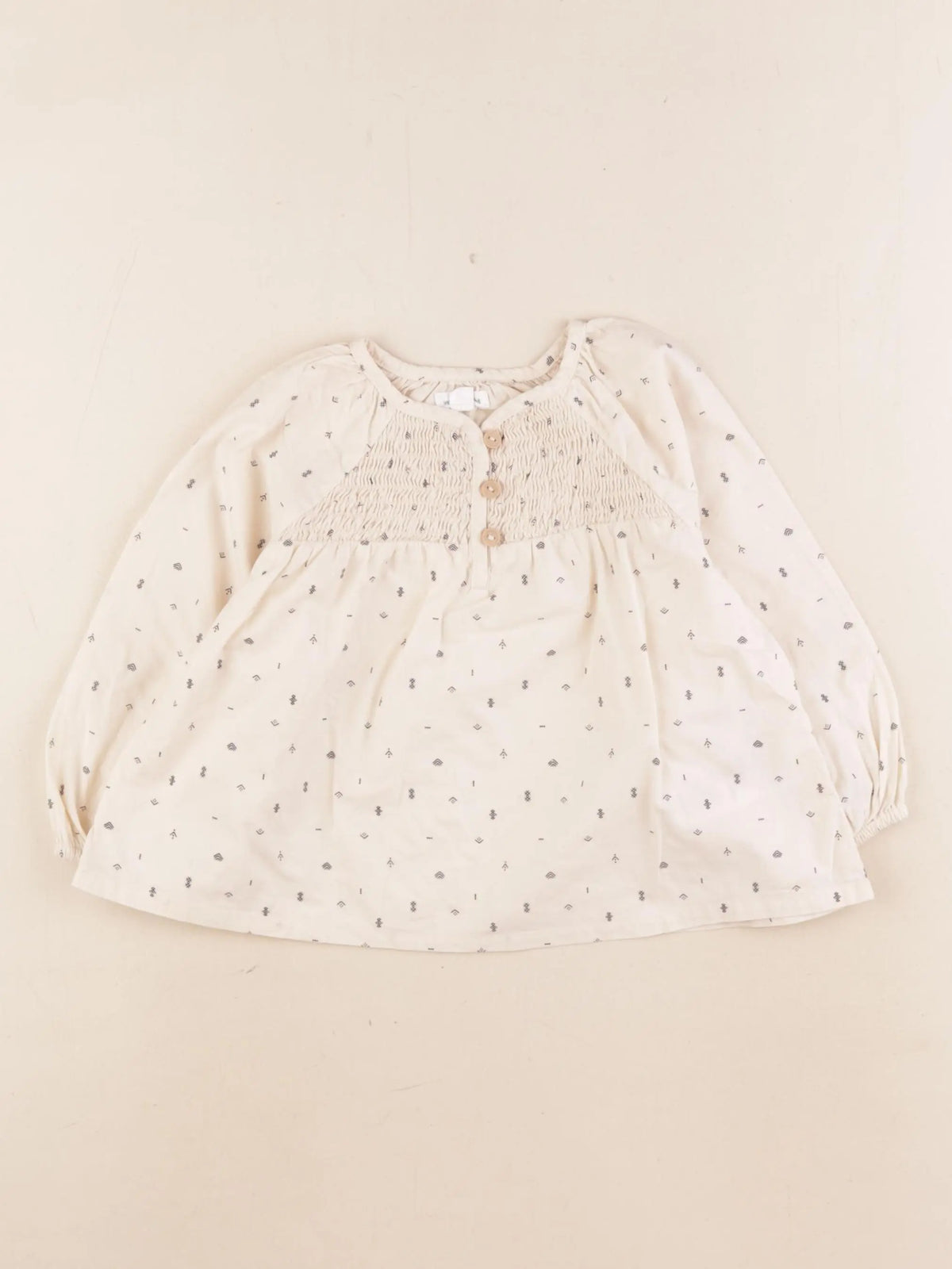 Vertbaudet - blouse beige - 24 mois