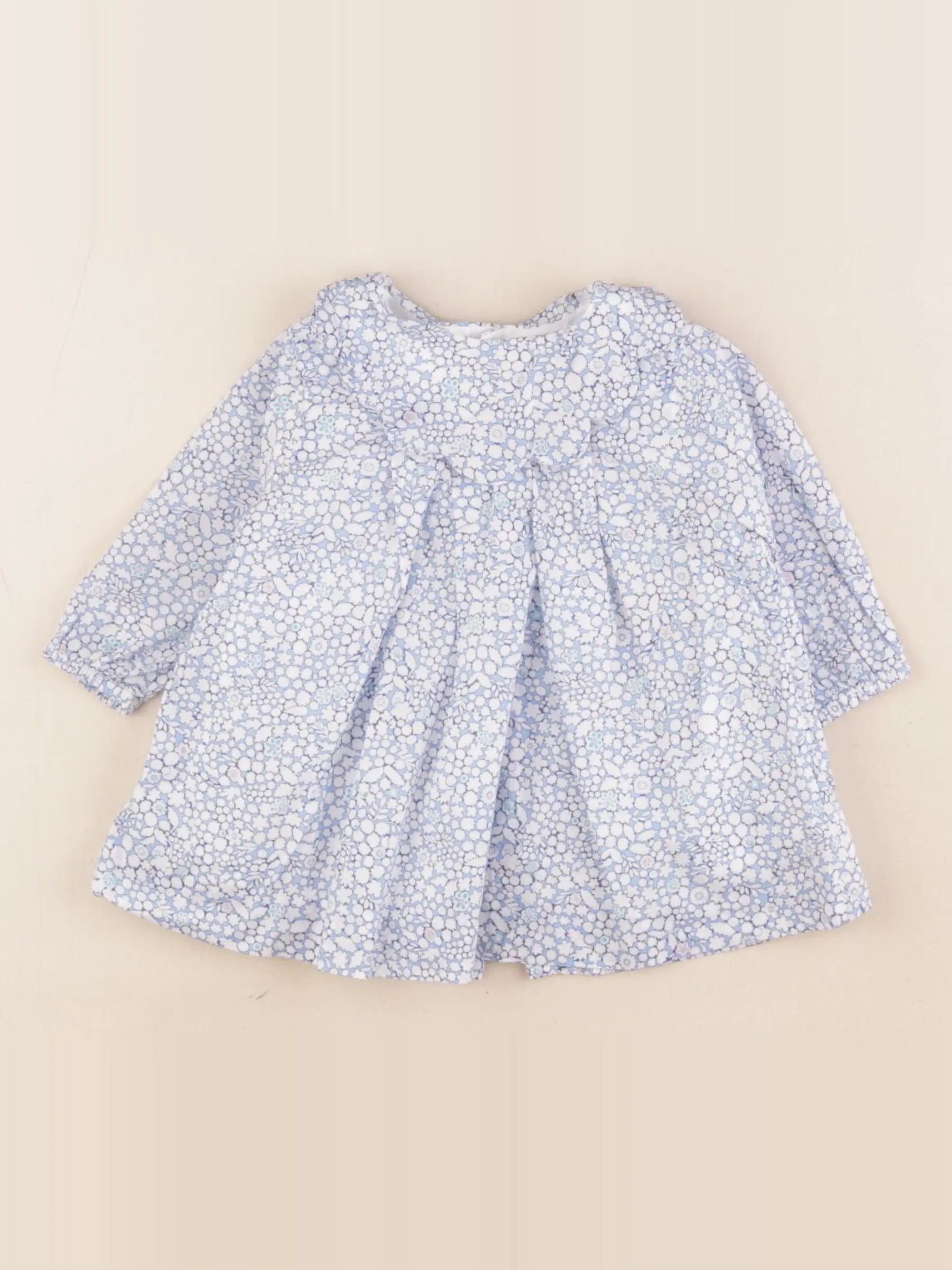 Jacadi - robe liberty bleu - 3 mois
