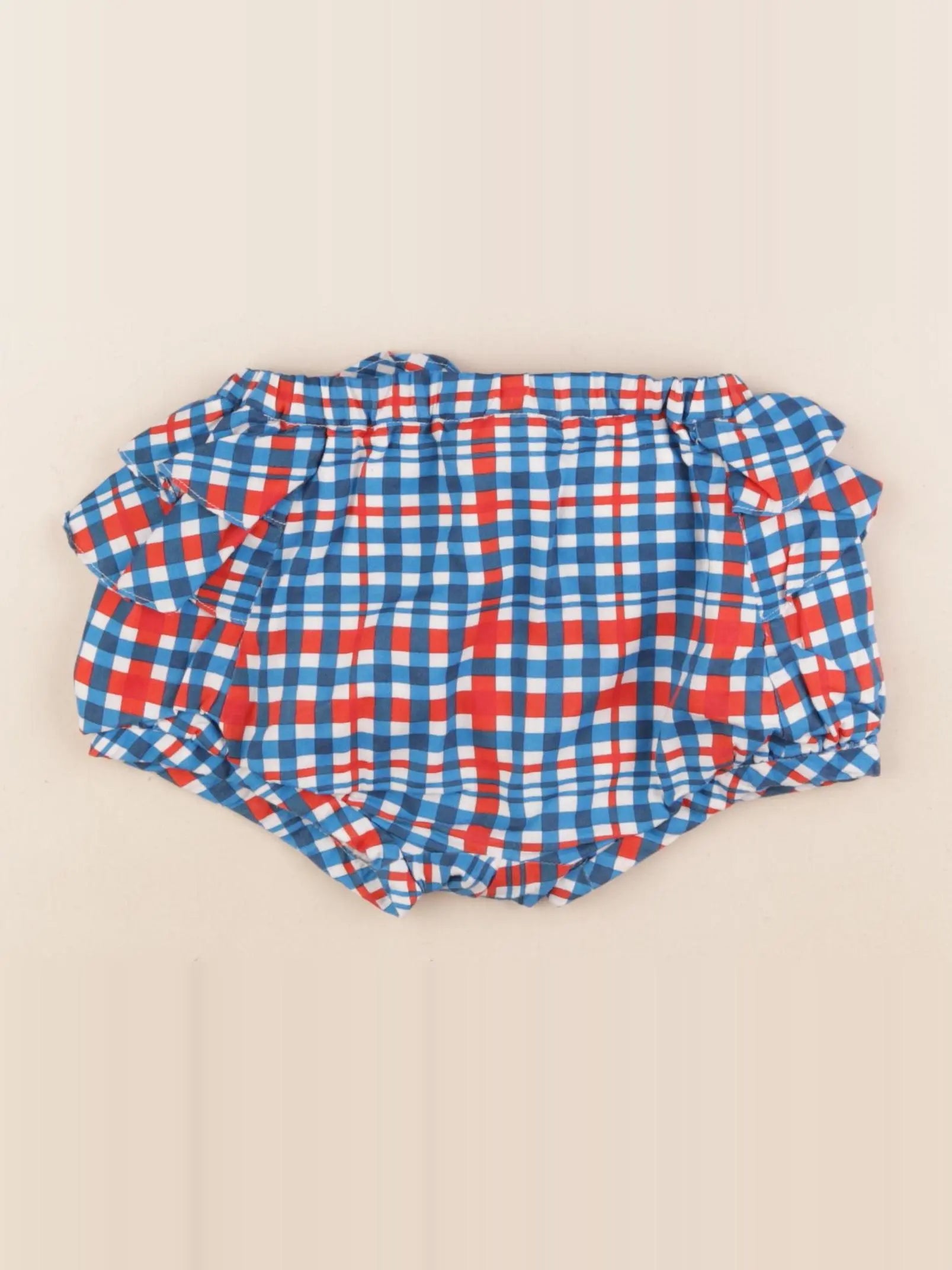 Jacadi - bloomer volants au dos bleu, rouge - 3 ans