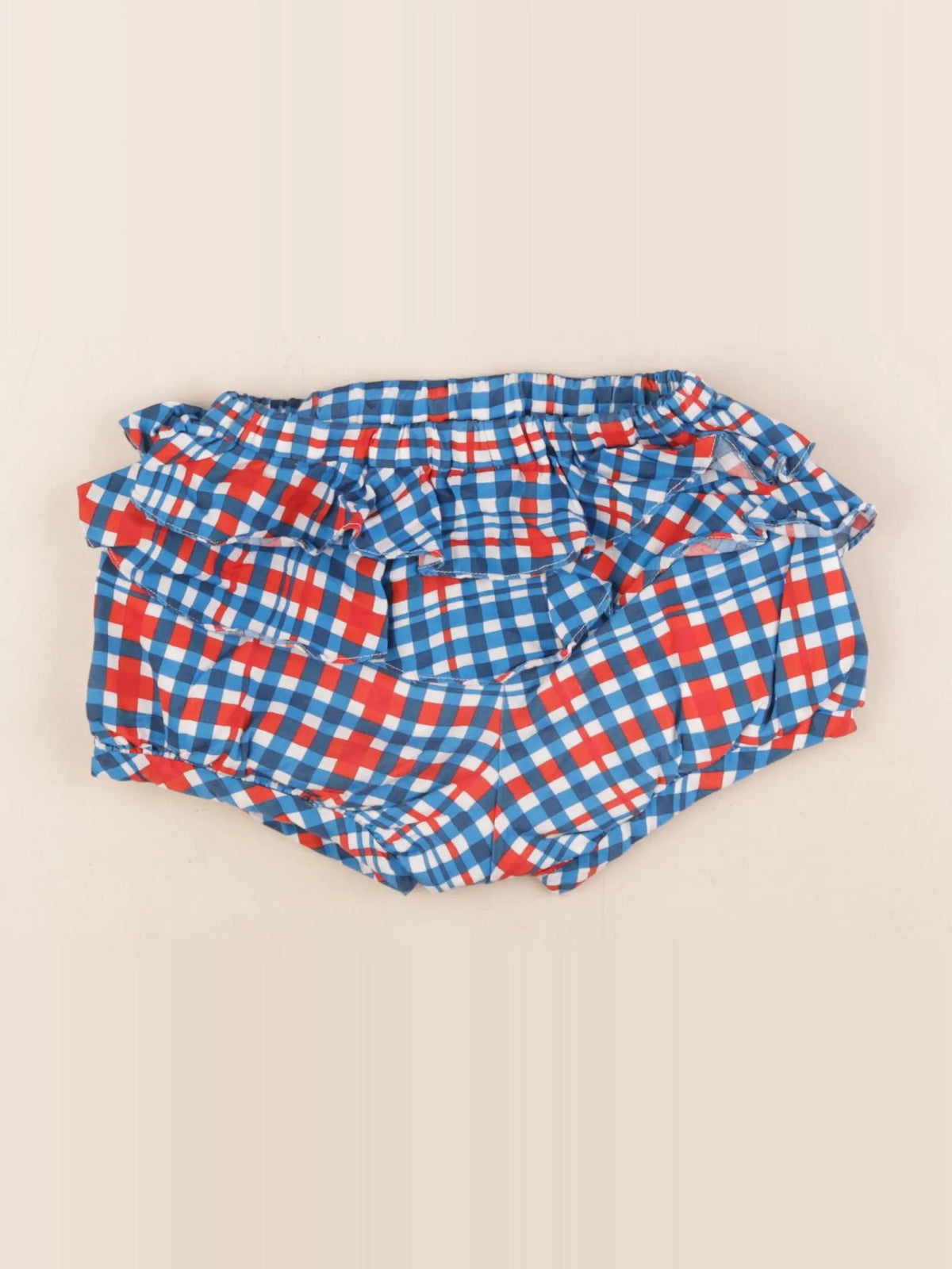 Jacadi - bloomer volants au dos bleu, rouge - 3 ans