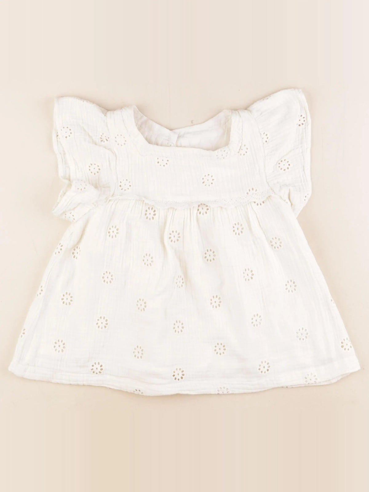 Vertbaudet - blouse beige - 8 ans
