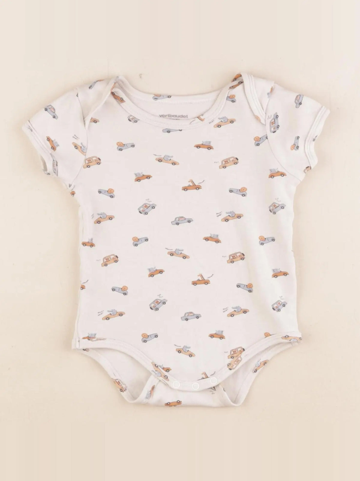 Vertbaudet - body beige - 1 an