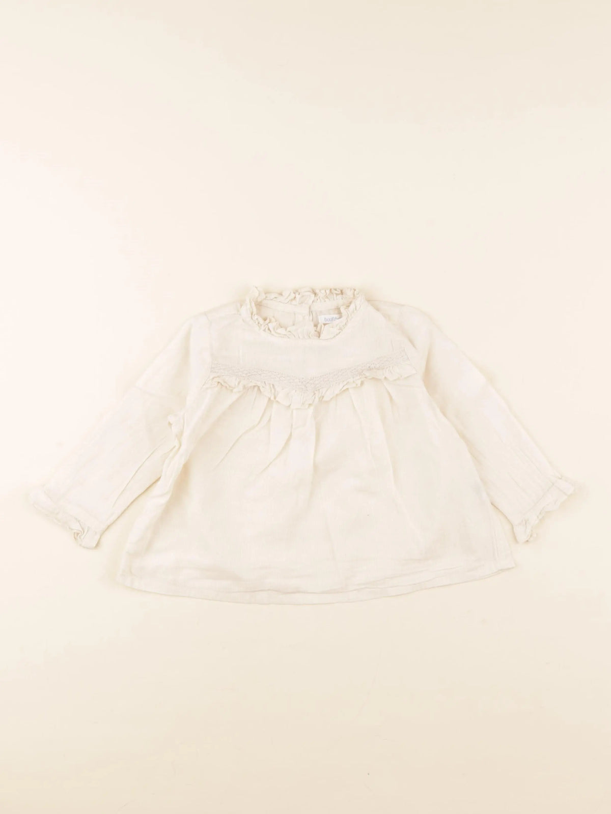 Boutchou - blouse beige - 12 mois