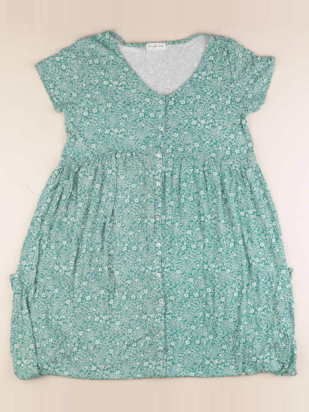 Envie de fraise - robe grossesse blanc, vert - 38 à 40