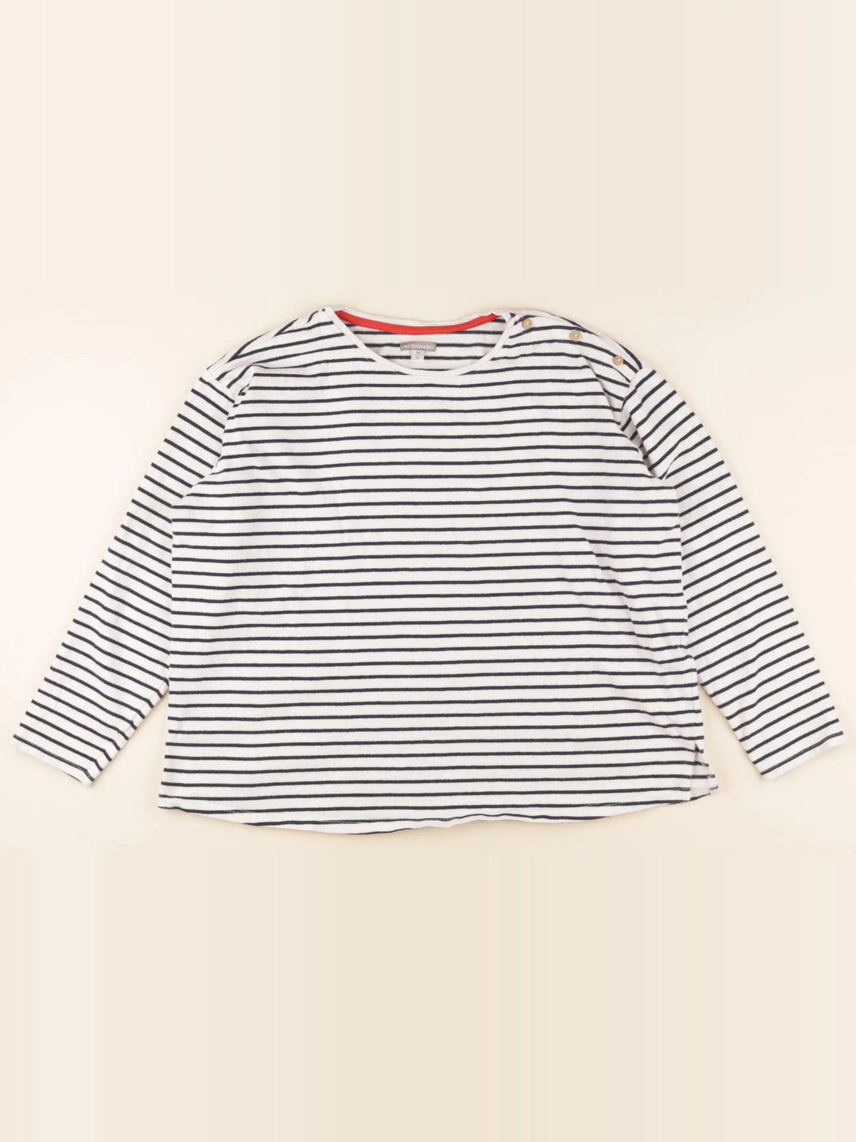 Vertbaudet - tee-shirt grossesse bleu, beige - 38 à 40