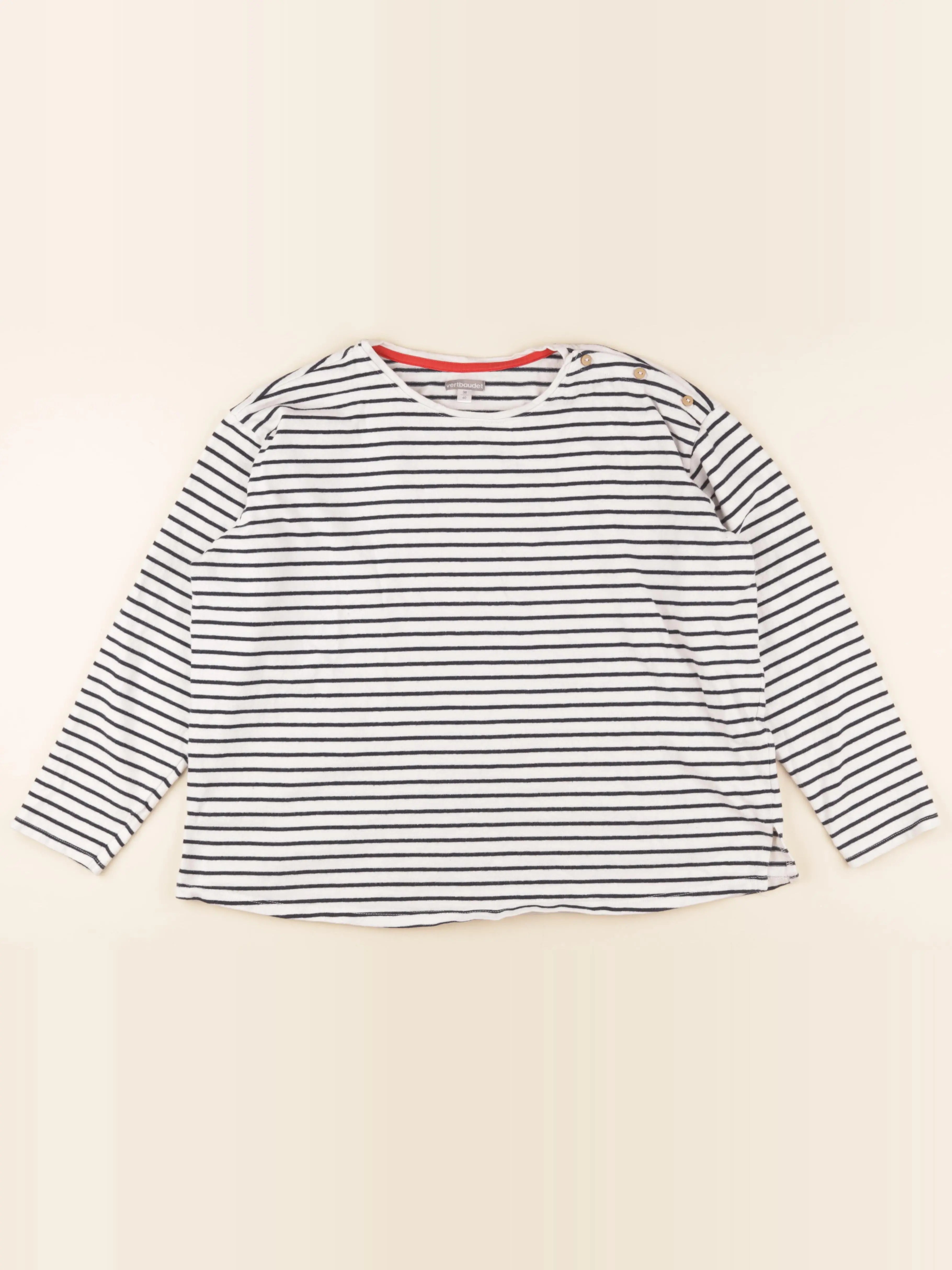 Vertbaudet - tee-shirt grossesse bleu, beige - 38 à 40