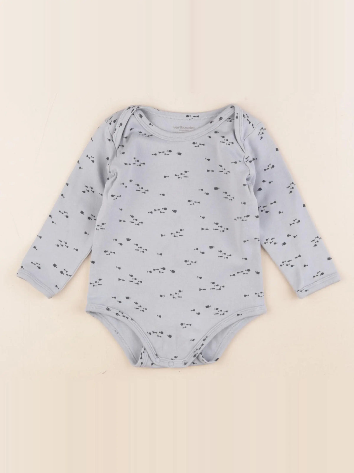 Vertbaudet - body bleu - 18 mois