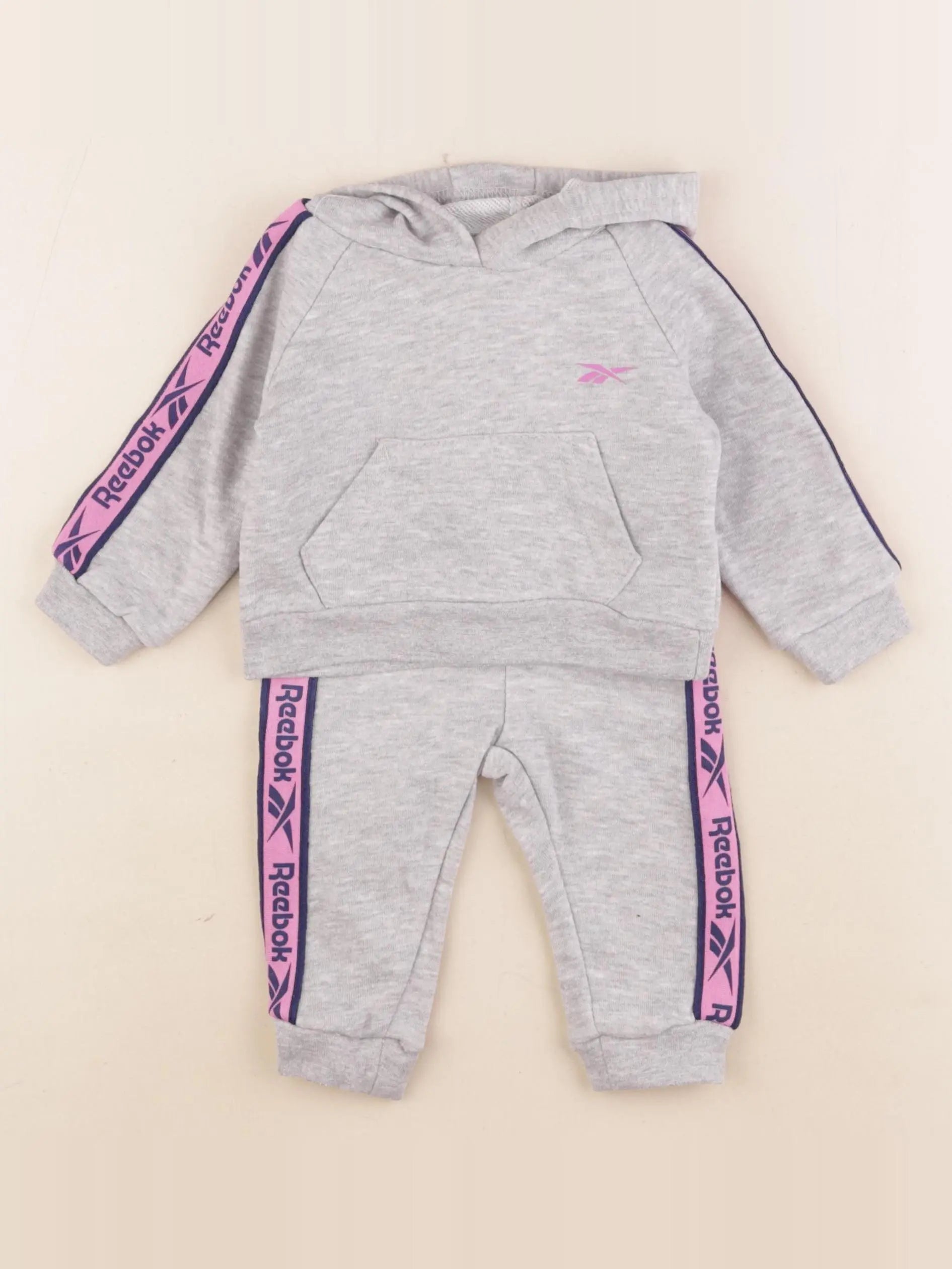 Reebok - ensemble gris - 3/6 mois