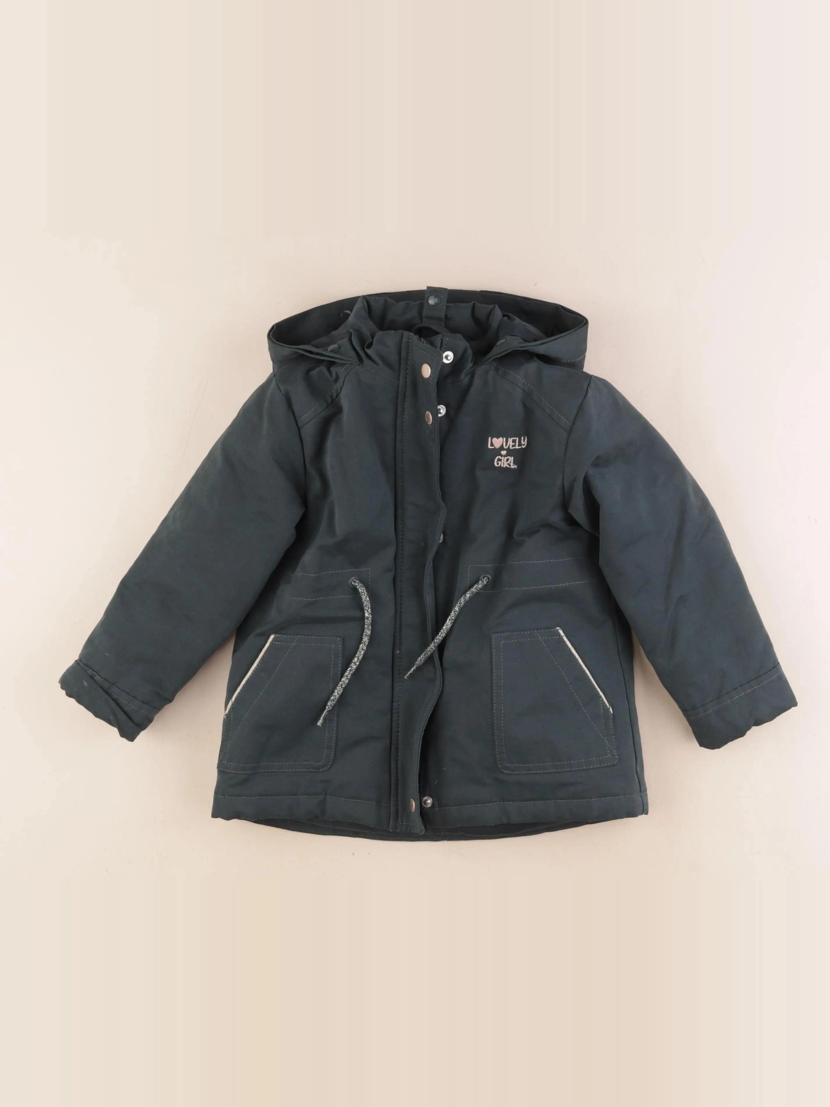 Vertbaudet - parka vert - 3 ans