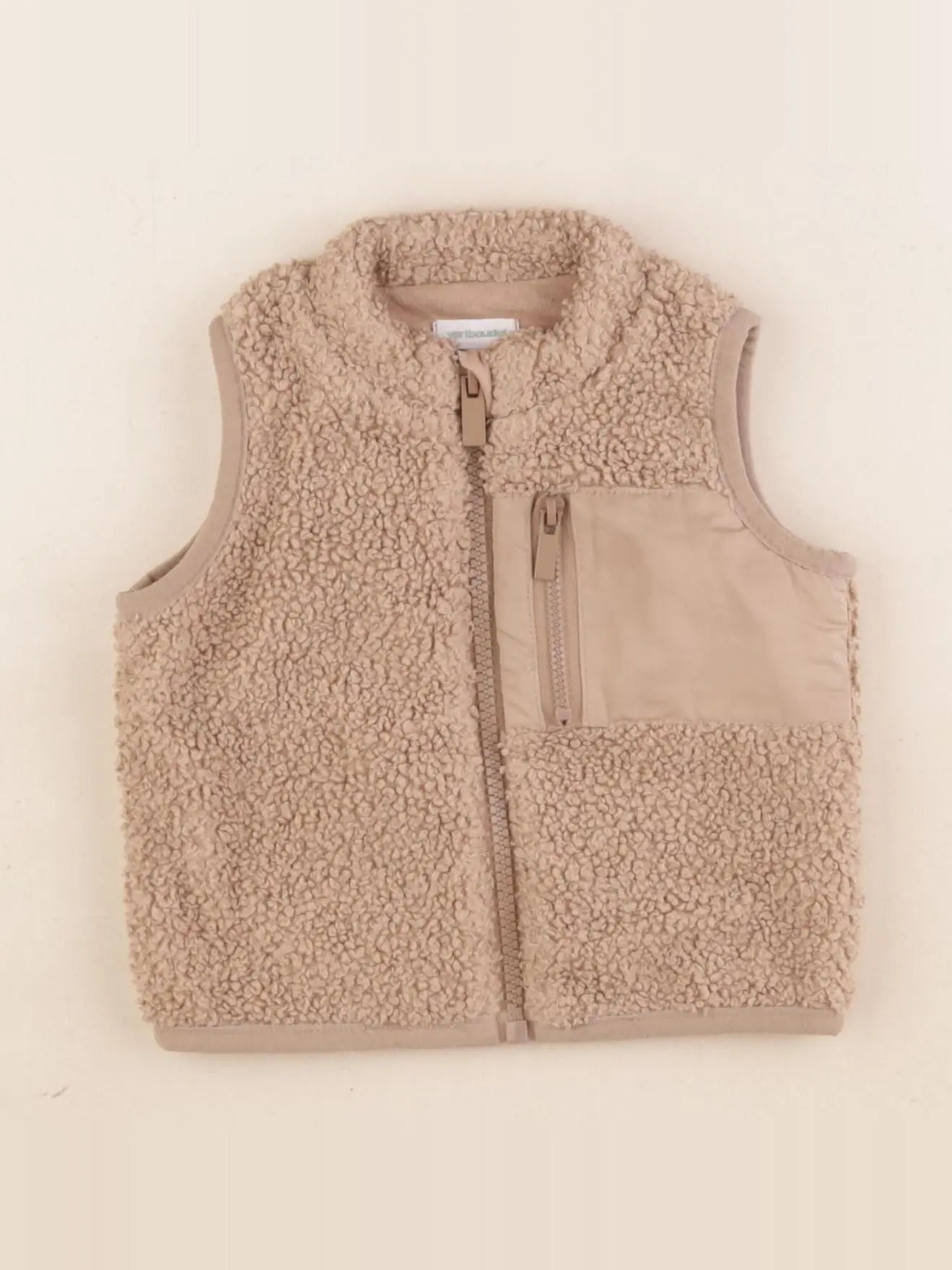 Vertbaudet - gilet marron - 6 mois