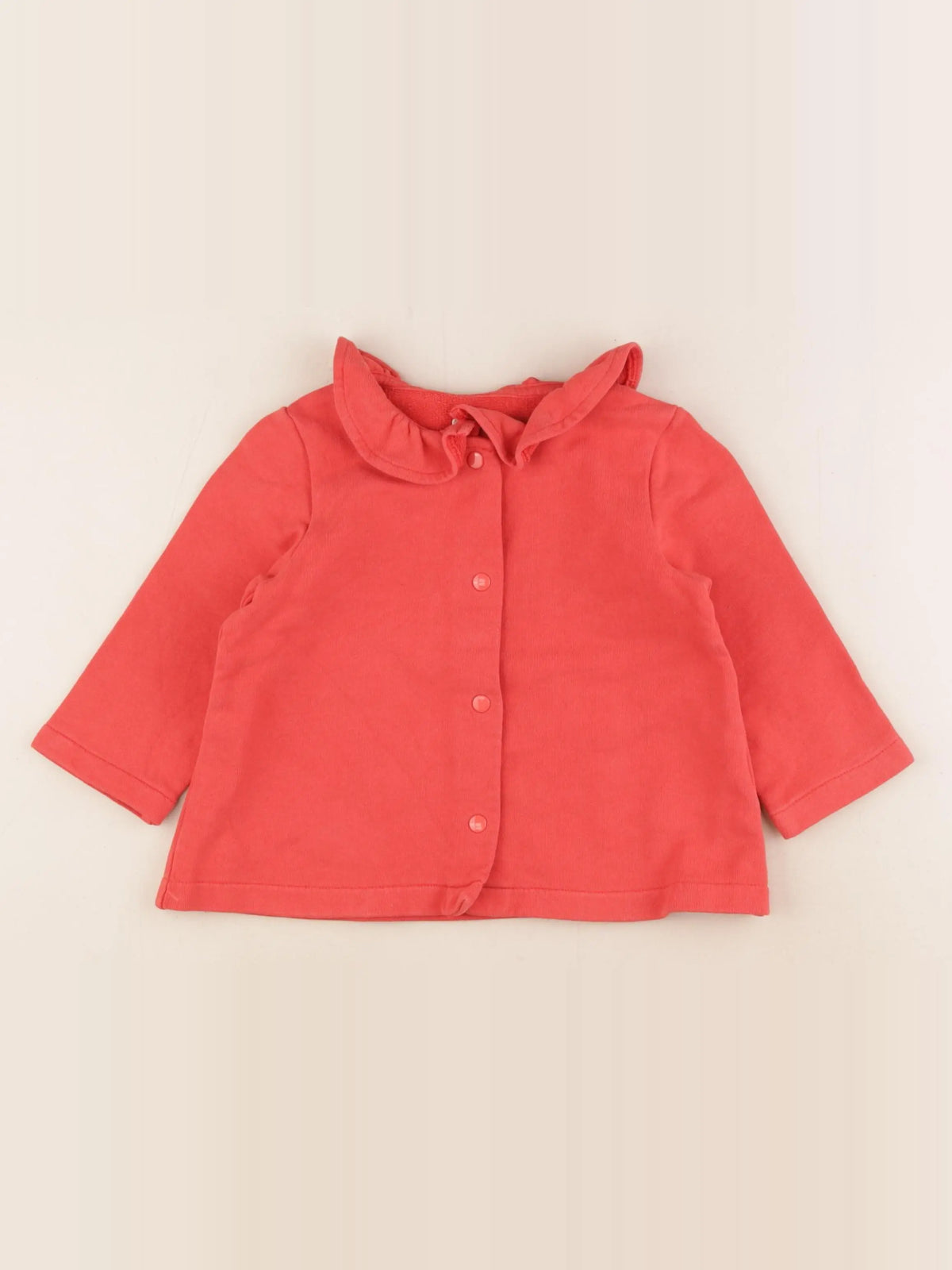 Frangin Frangine - gilet rouge - 3 ans