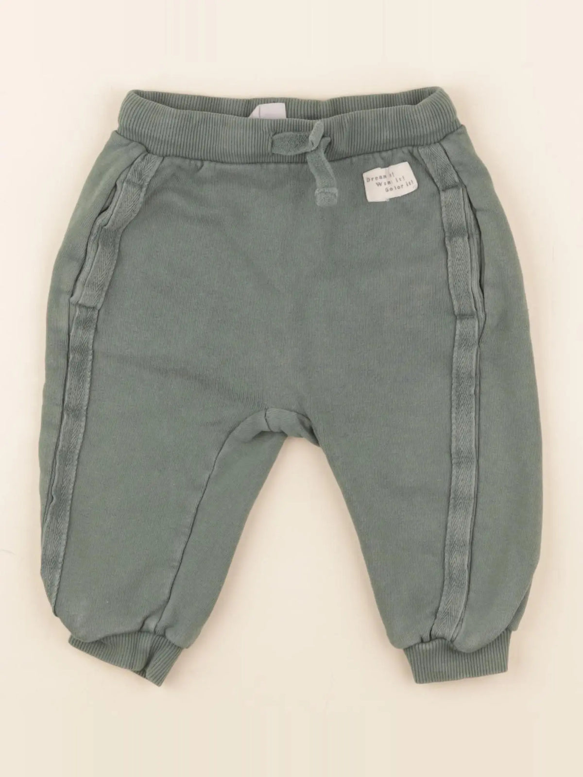 Zara - pantalon vert - 9/12 mois
