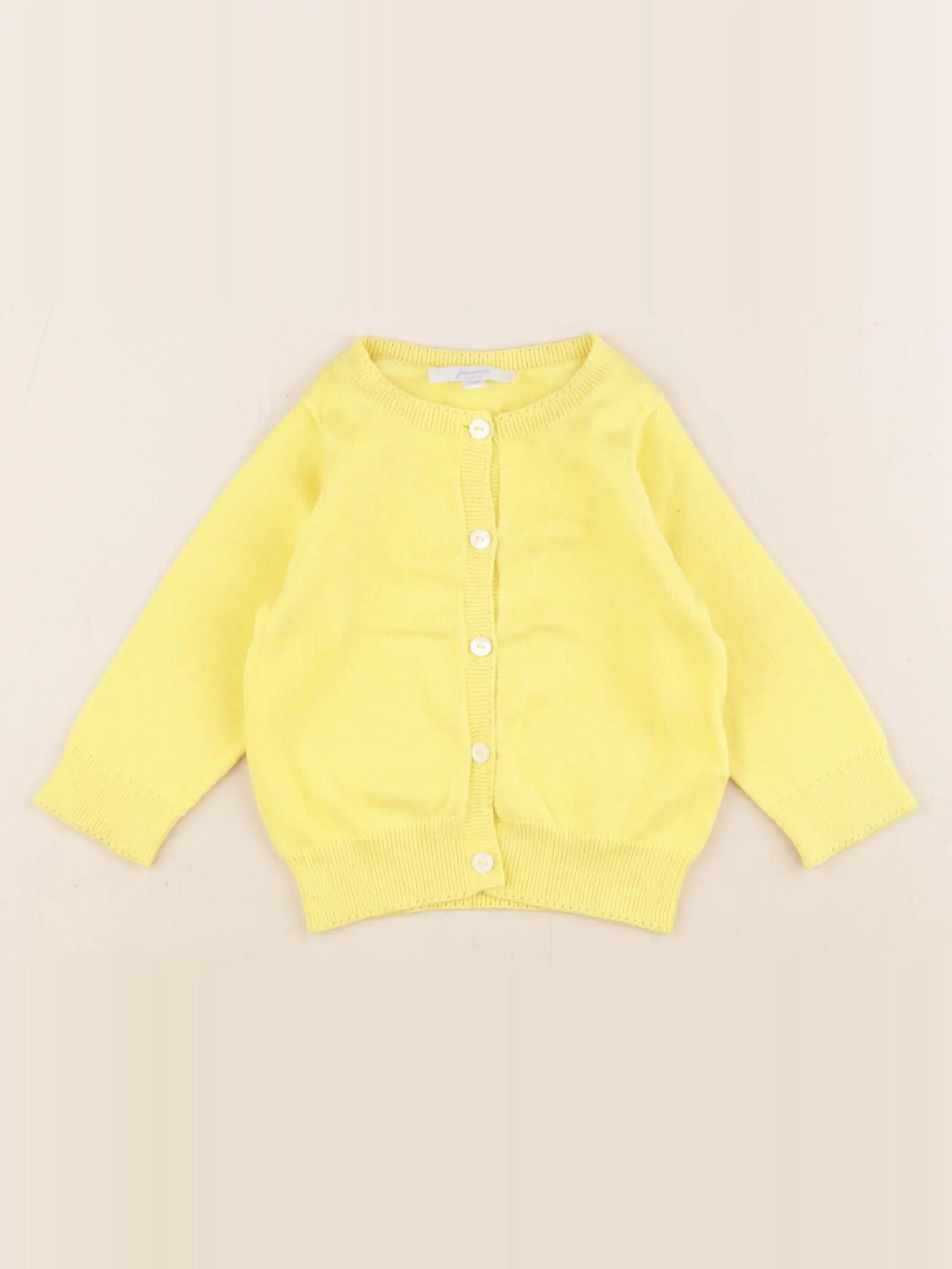 Jacadi - gilet jaune - 6 mois