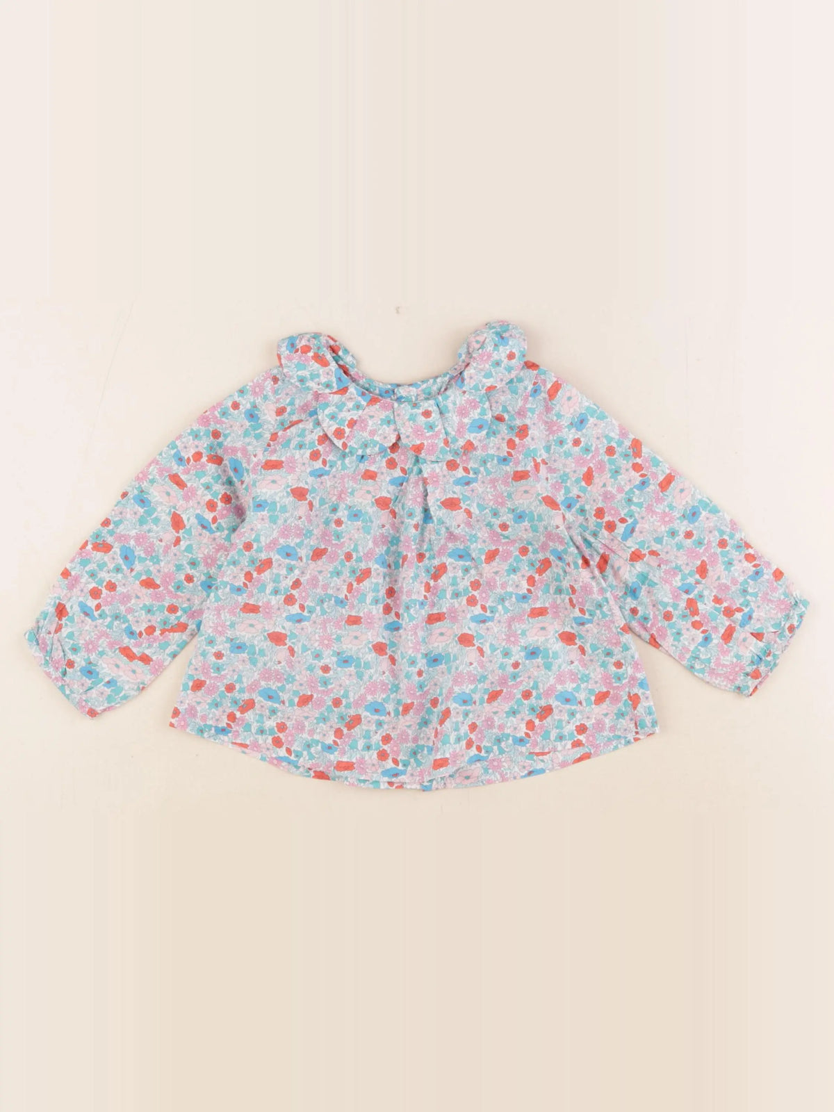 Jacadi - blouse liberty multicolore - 12 mois